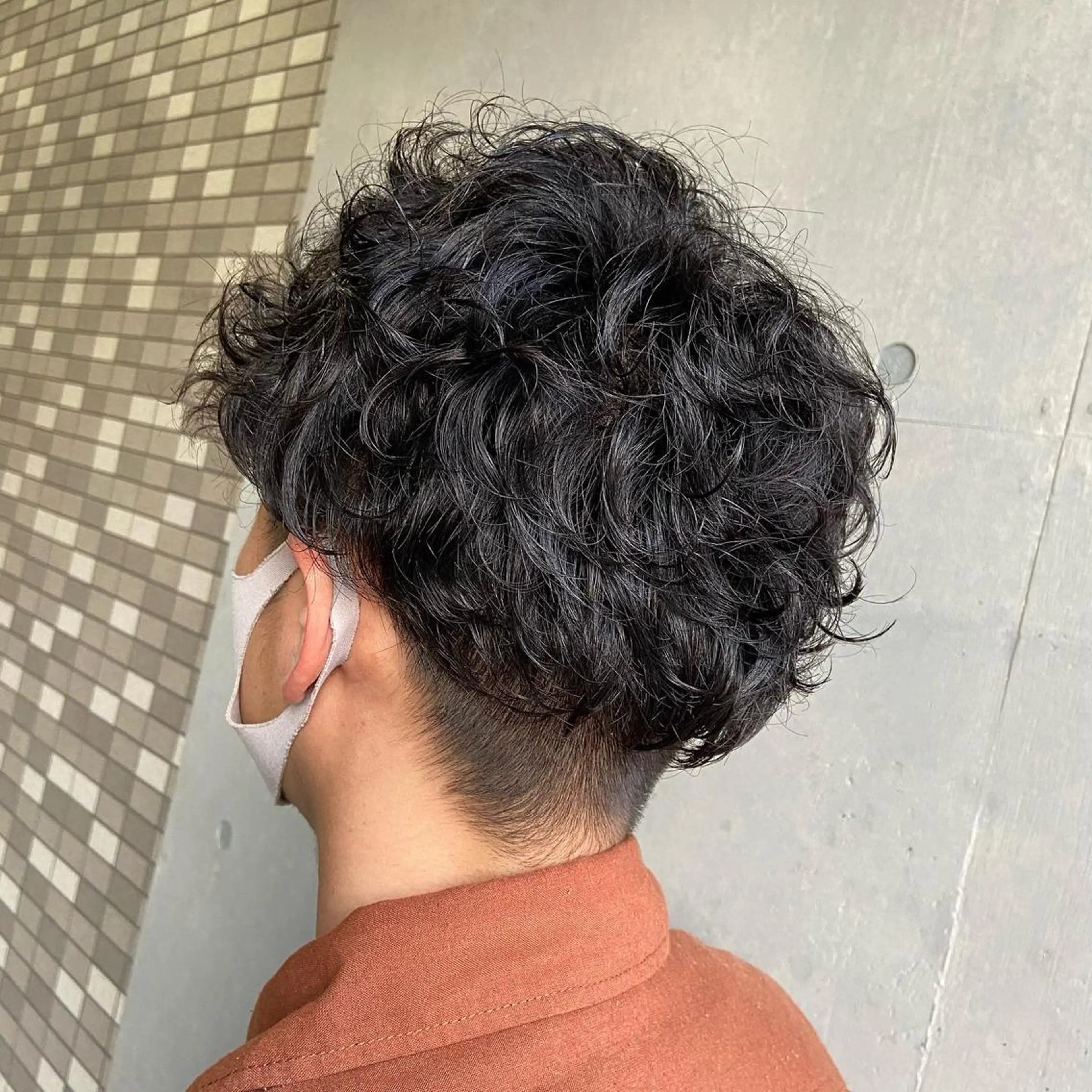 ショート パーマ カット パーマ Glanzhair 🫧‪菊池柊真🫧のヘアスタイル