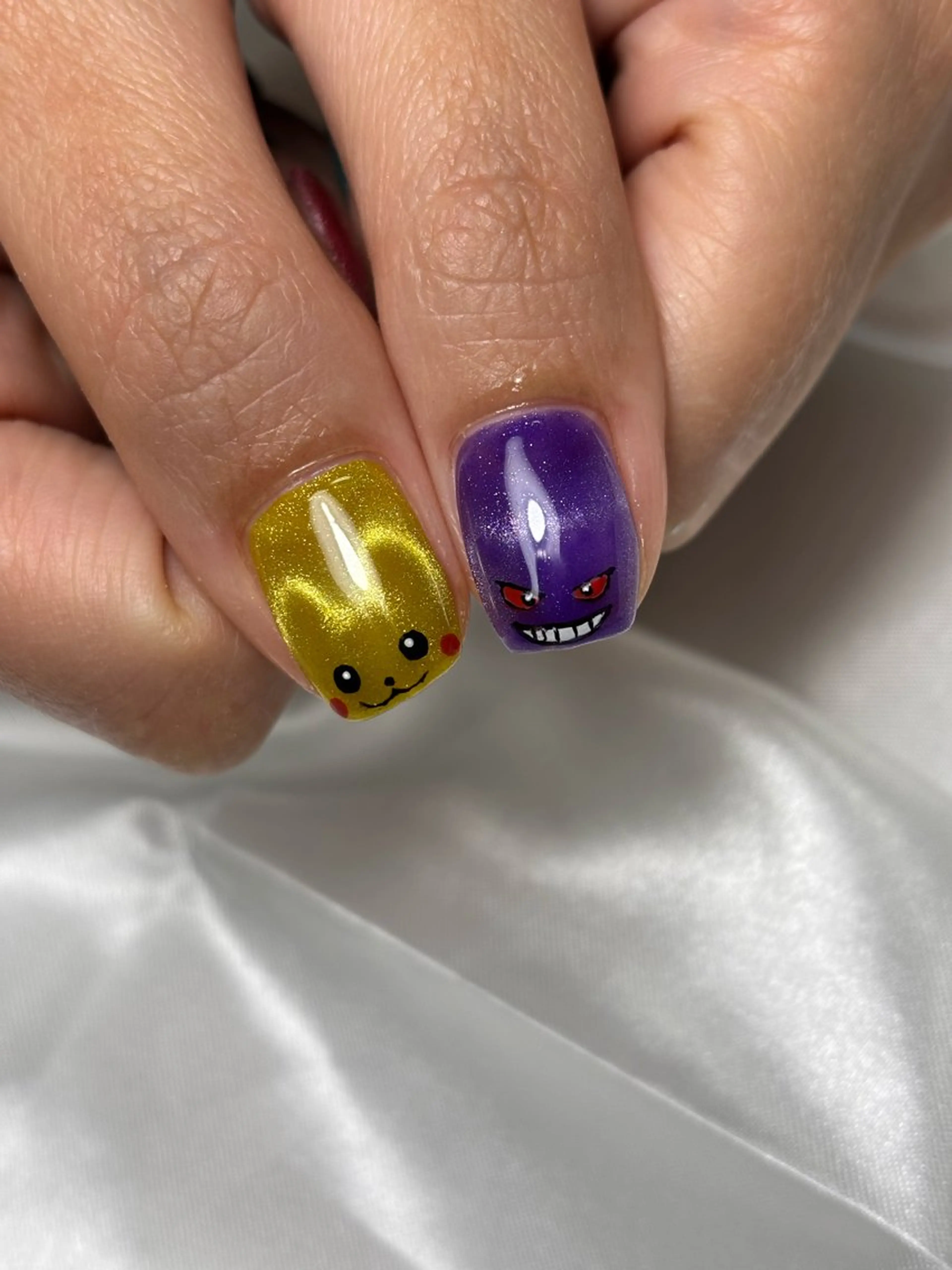 ネイル マグネットネイル Nailsalon E's cafeのネイルデザイン