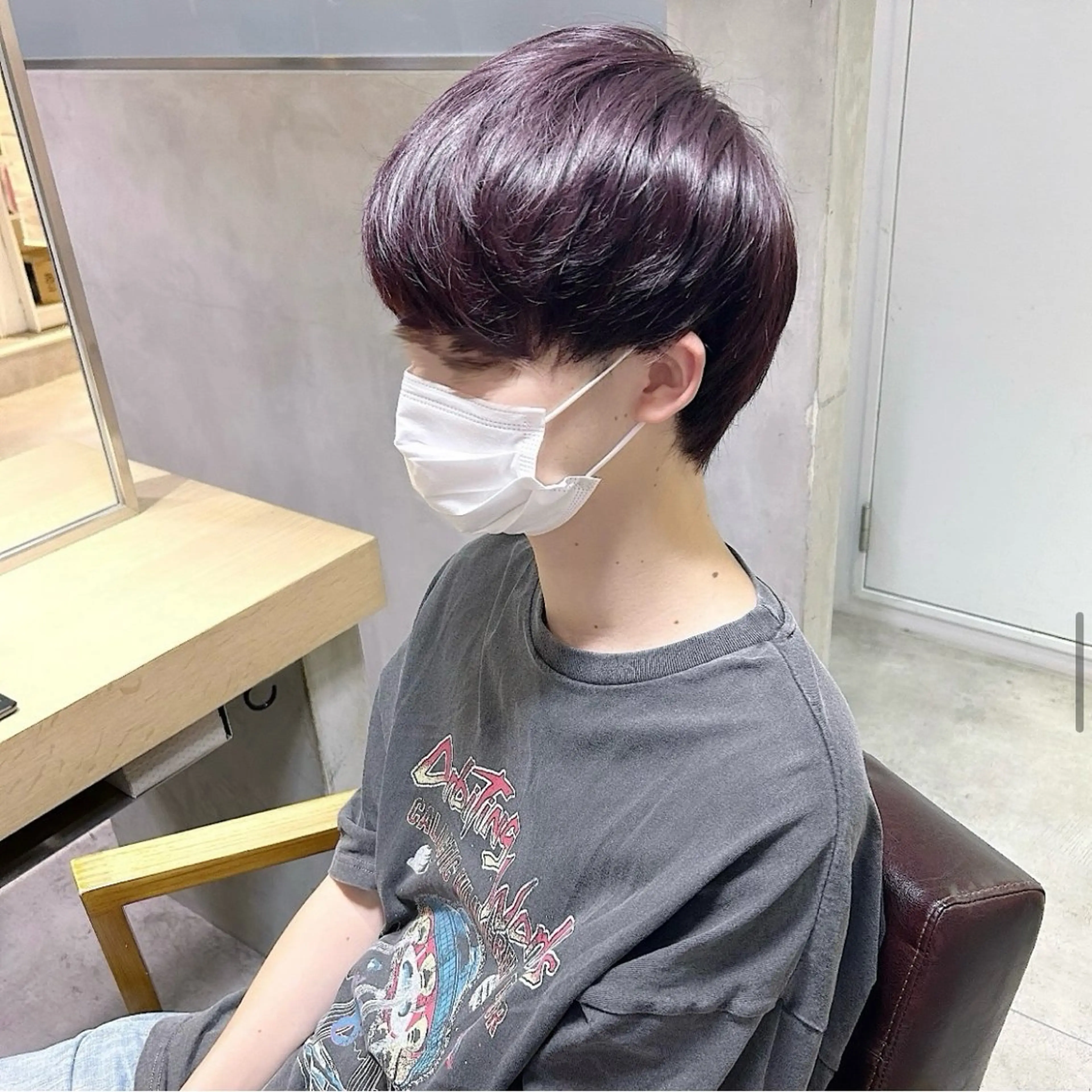 カラー メンズ ヘアカラー Alea by little 横浜所属・♡🌚垢抜け艶カラー Shiori🌝♡のヘアスタイル