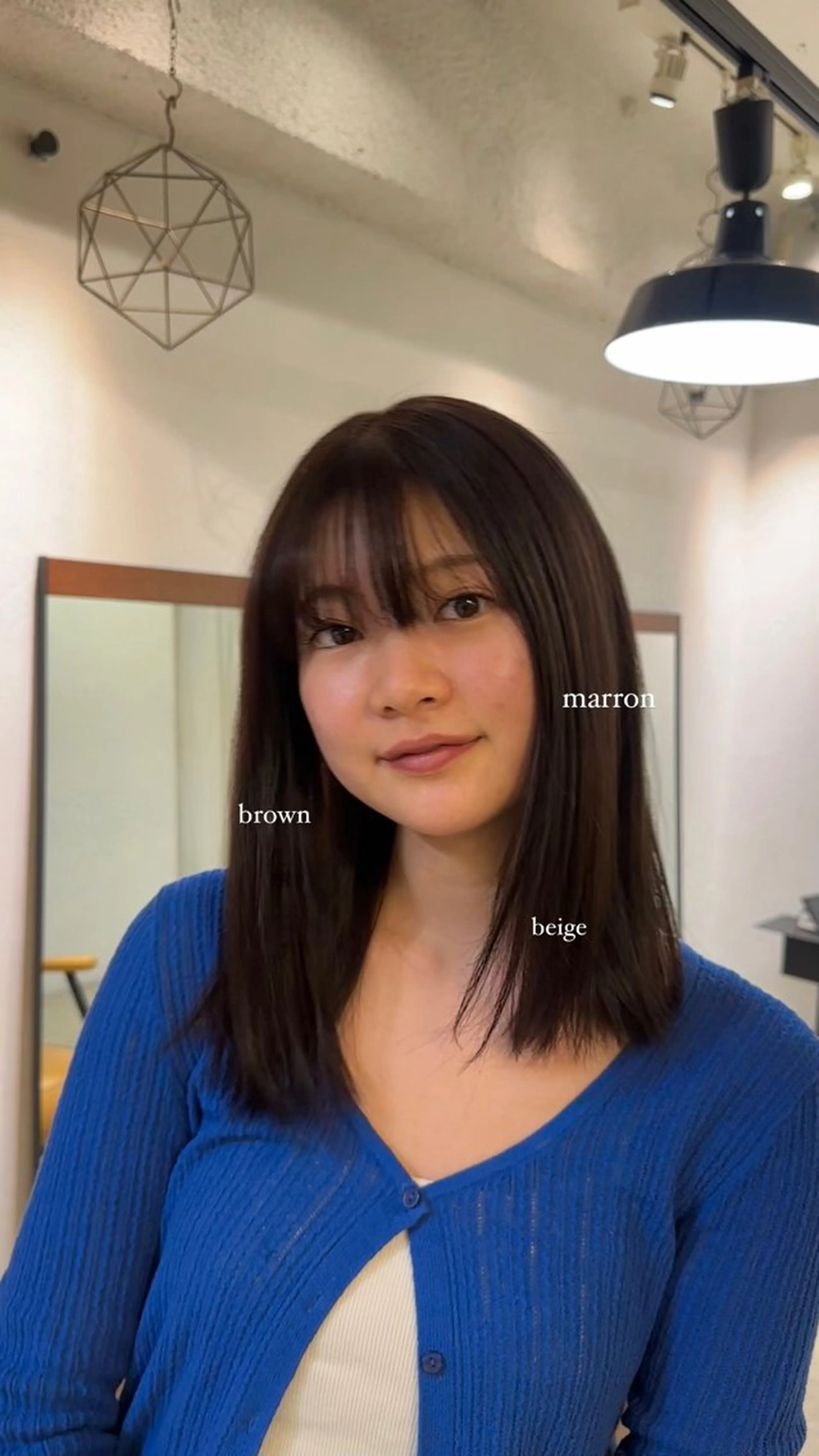 ミディアム カラー ヘアカラー Lomalia Rukaのヘアスタイル