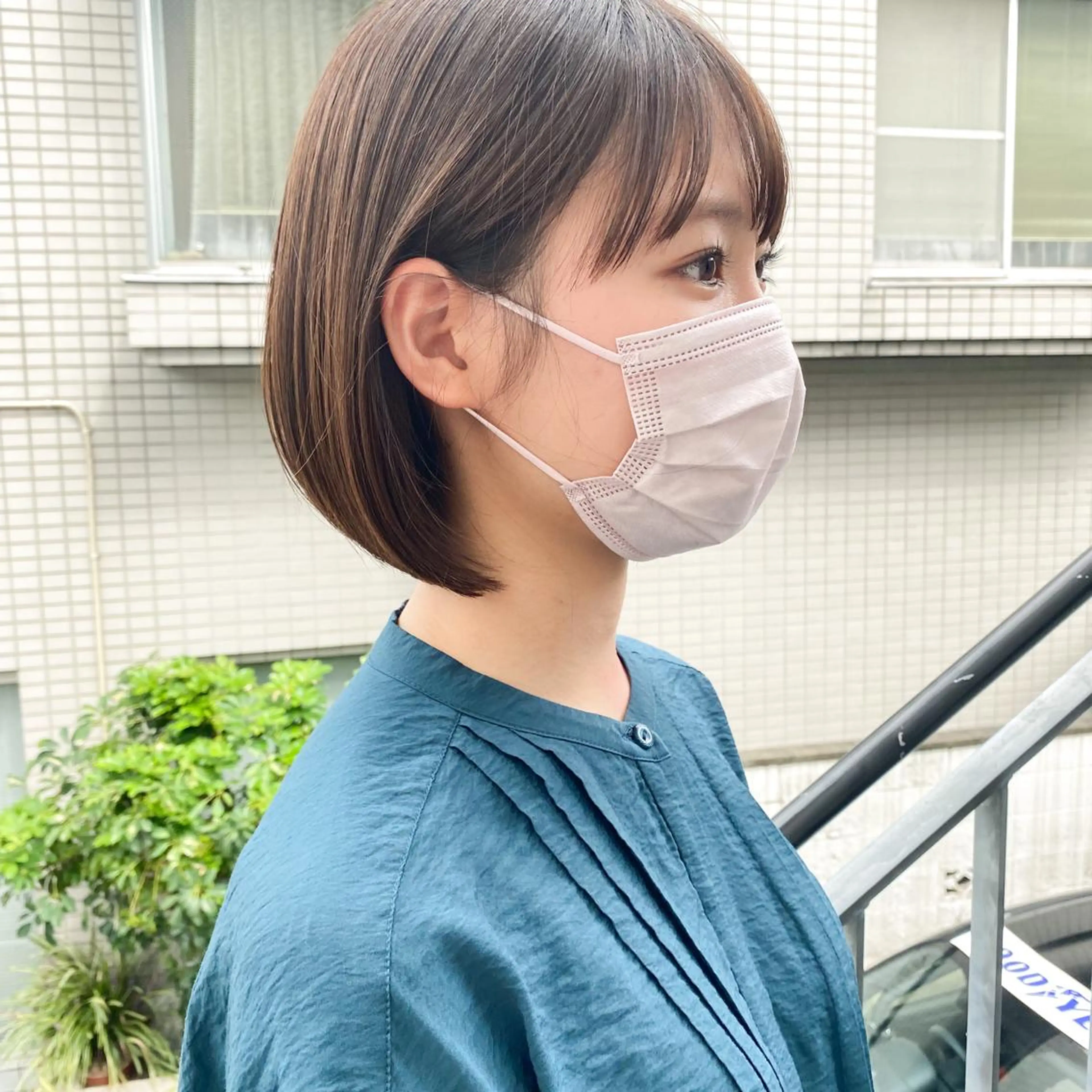 ショート 艶髪ブリーチ 永井竜也のヘアスタイル