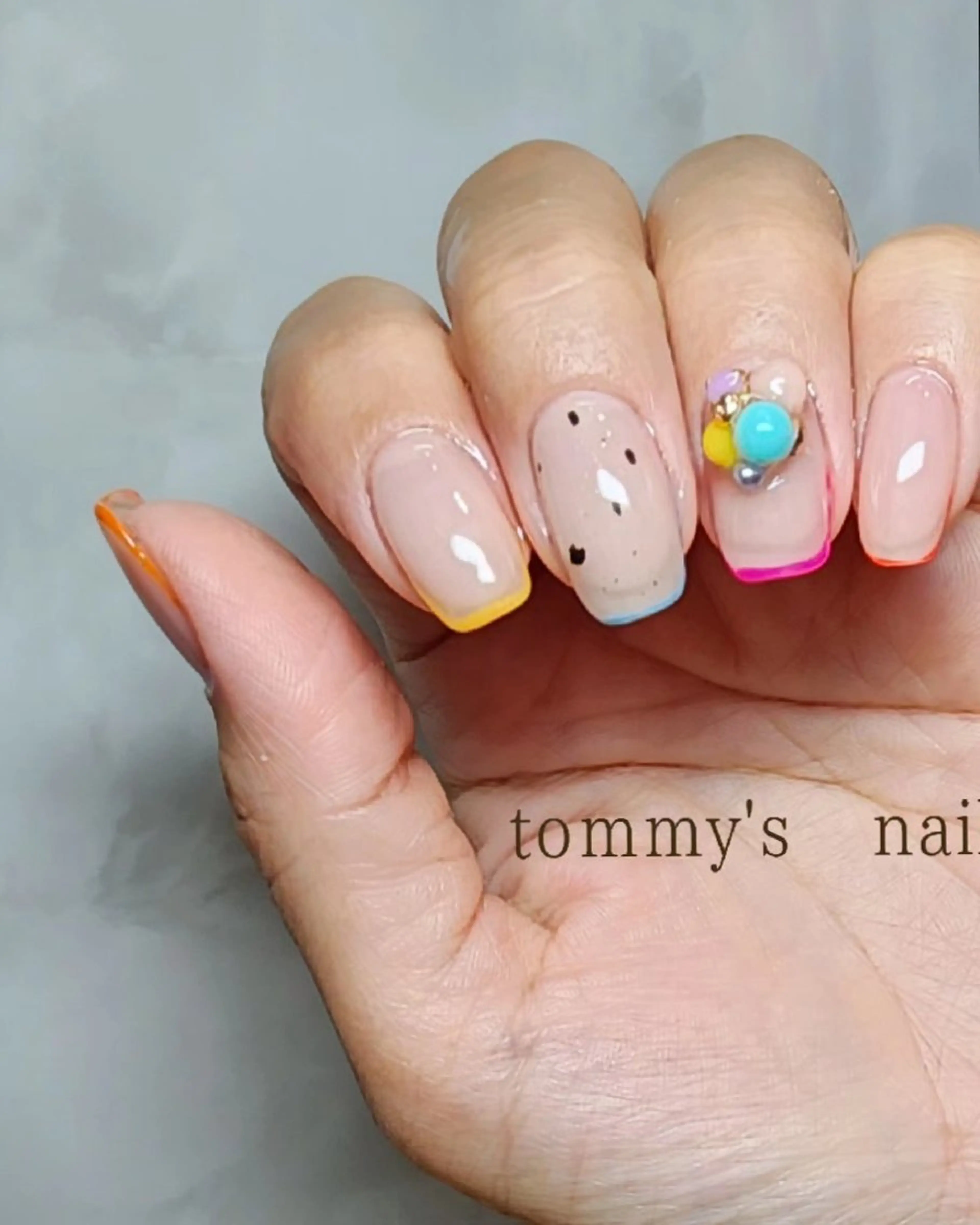 ネイル アートネイル フットネイル フレンチネイル ジェルネイル ミラーネイル ハンドネイル tommy's nail所属・福岡/若よもぎ蒸し 全身美容が叶うサロンのネイルデザイン
