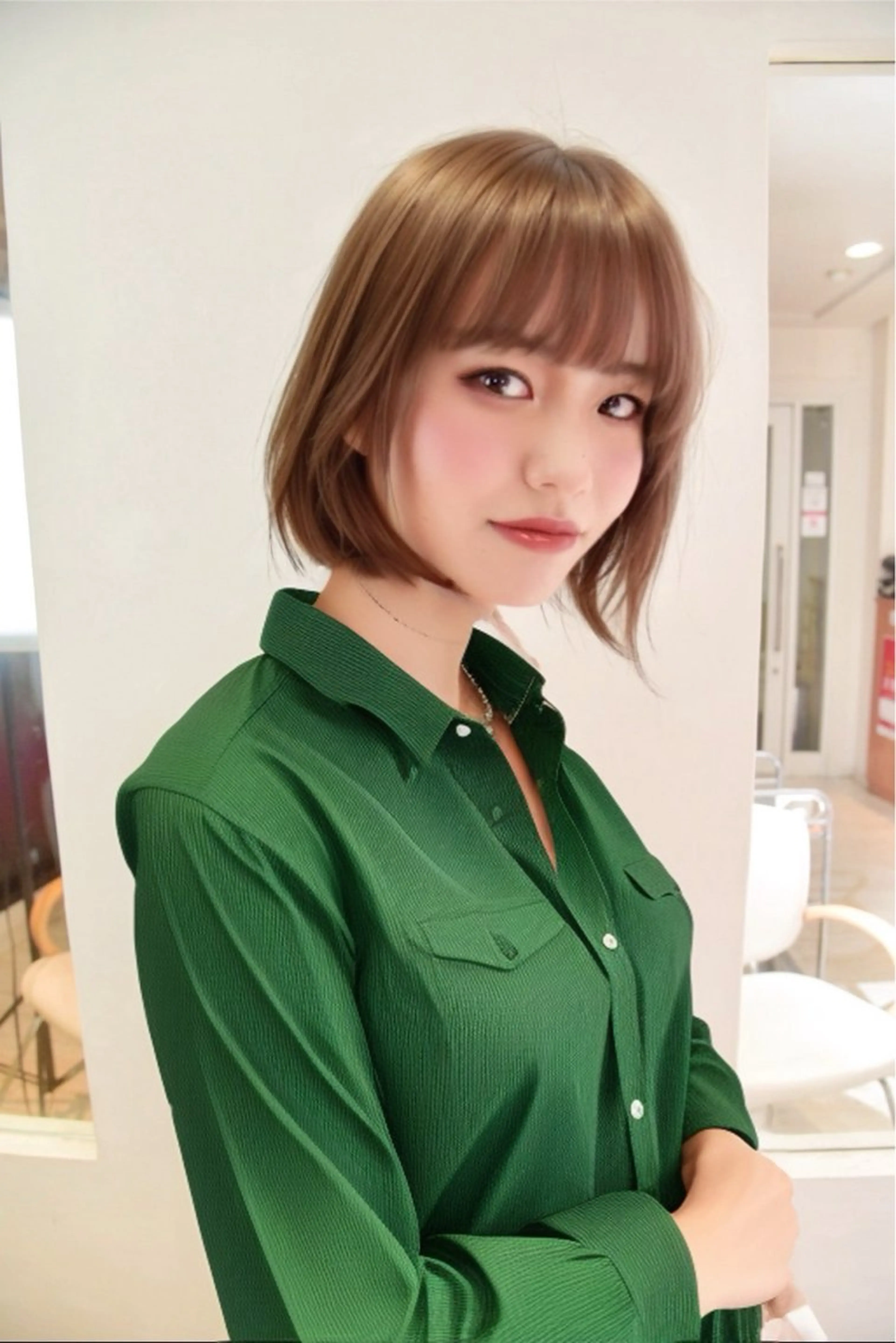 ヘアカラー（肩上レングス）トリートメントの写真