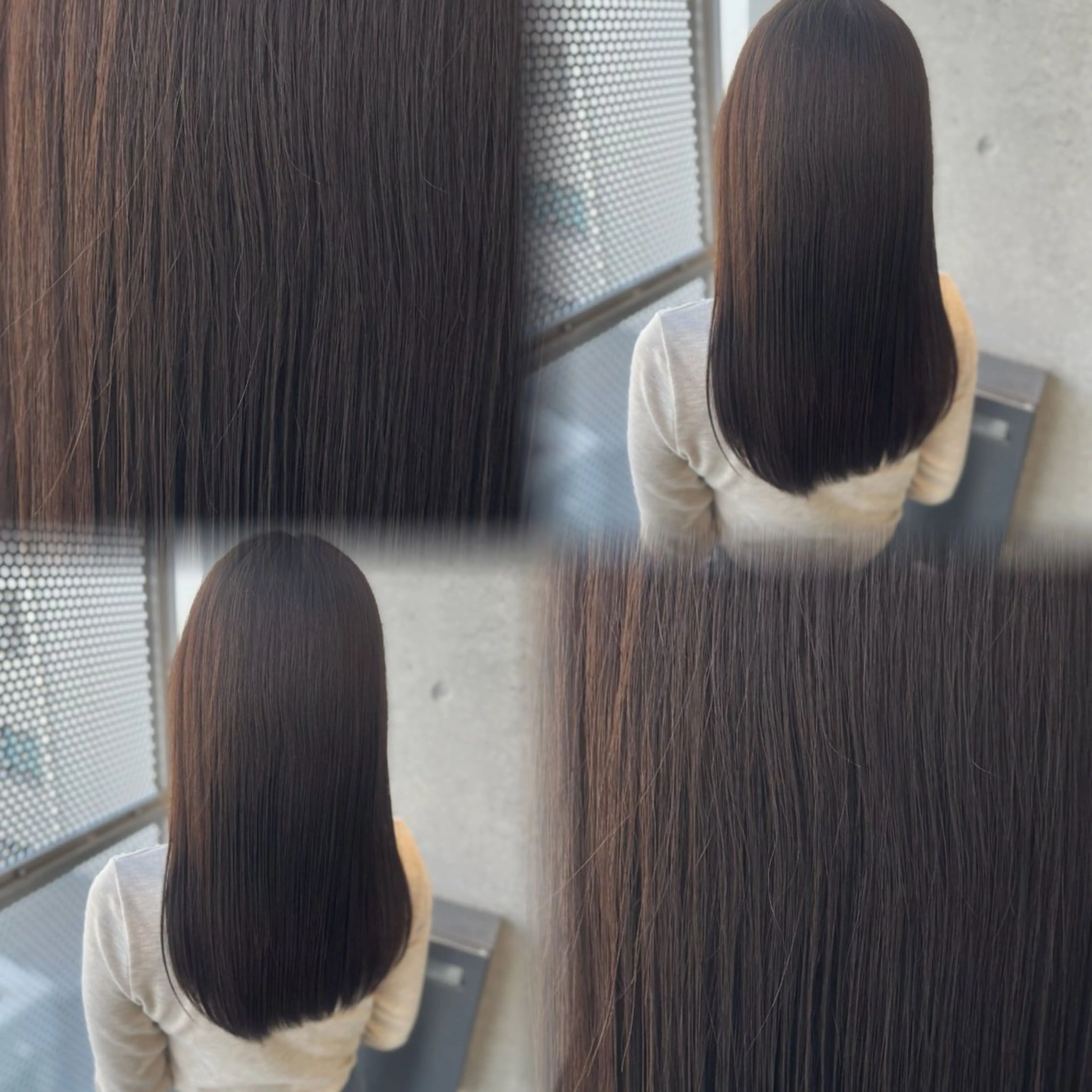 セミロング カラー ヘアカラー トリートメント 髙橋 李里亜のヘアスタイル