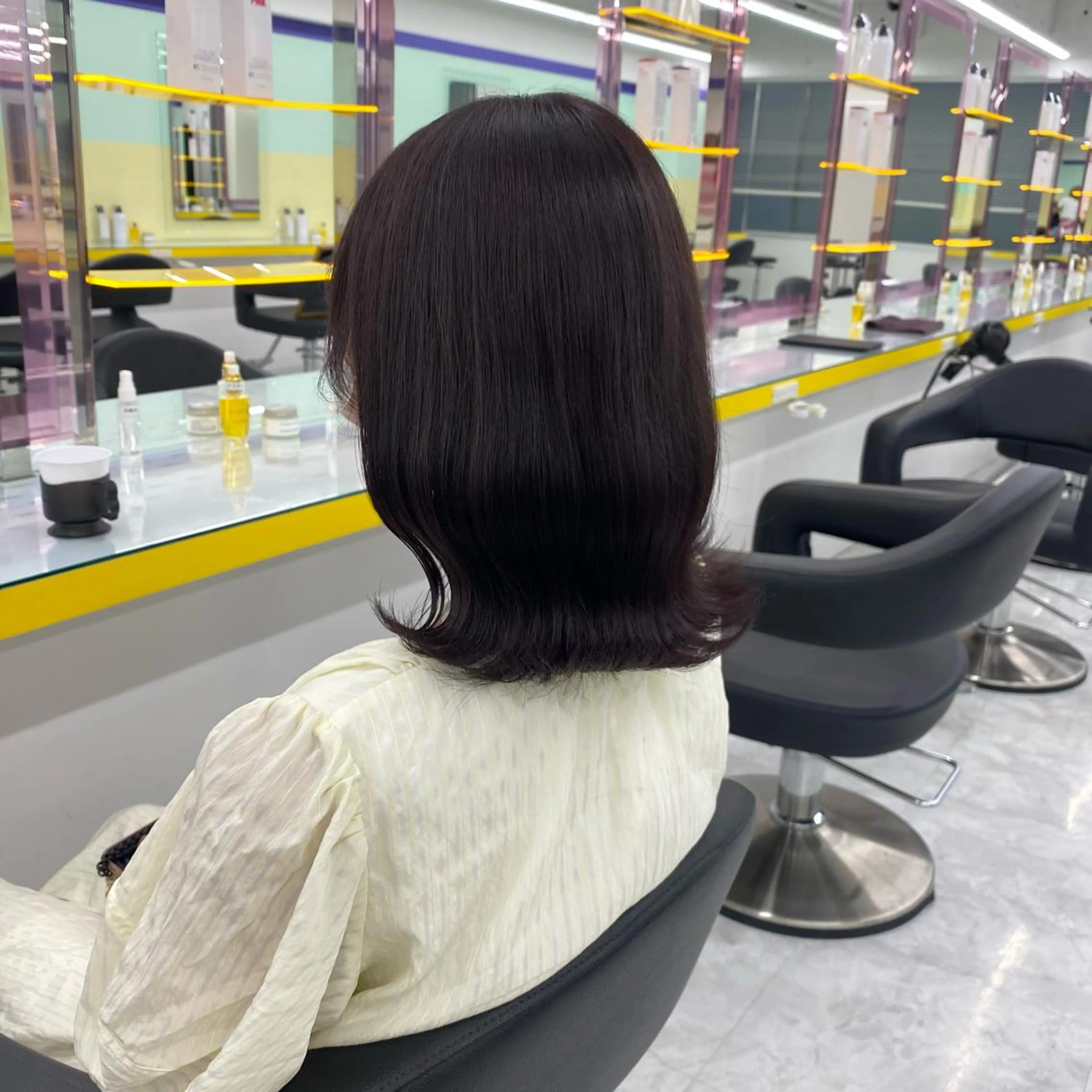 セミロング カラー パーマ ヘアアレンジ メンズ キッズ ネイル マツエク・マツパ アイブロウ Lumo所属・💖横浜ブリーチなし 💖MIHOのヘアスタイル