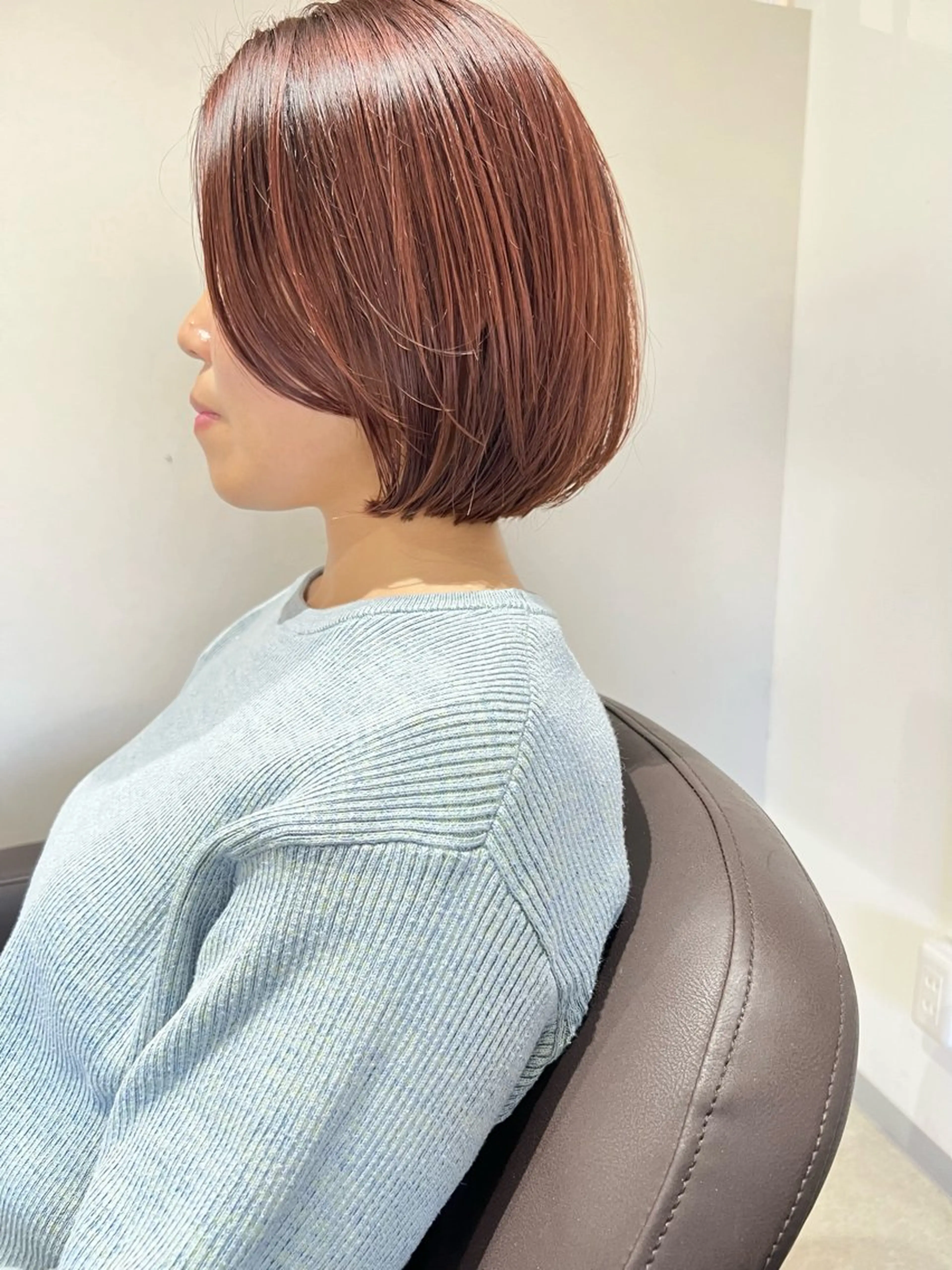 ショート ボブ 髪質改善 韓国風ヘア レイヤーカット ショートヘア suii..hair designブリーチのヘアスタイル
