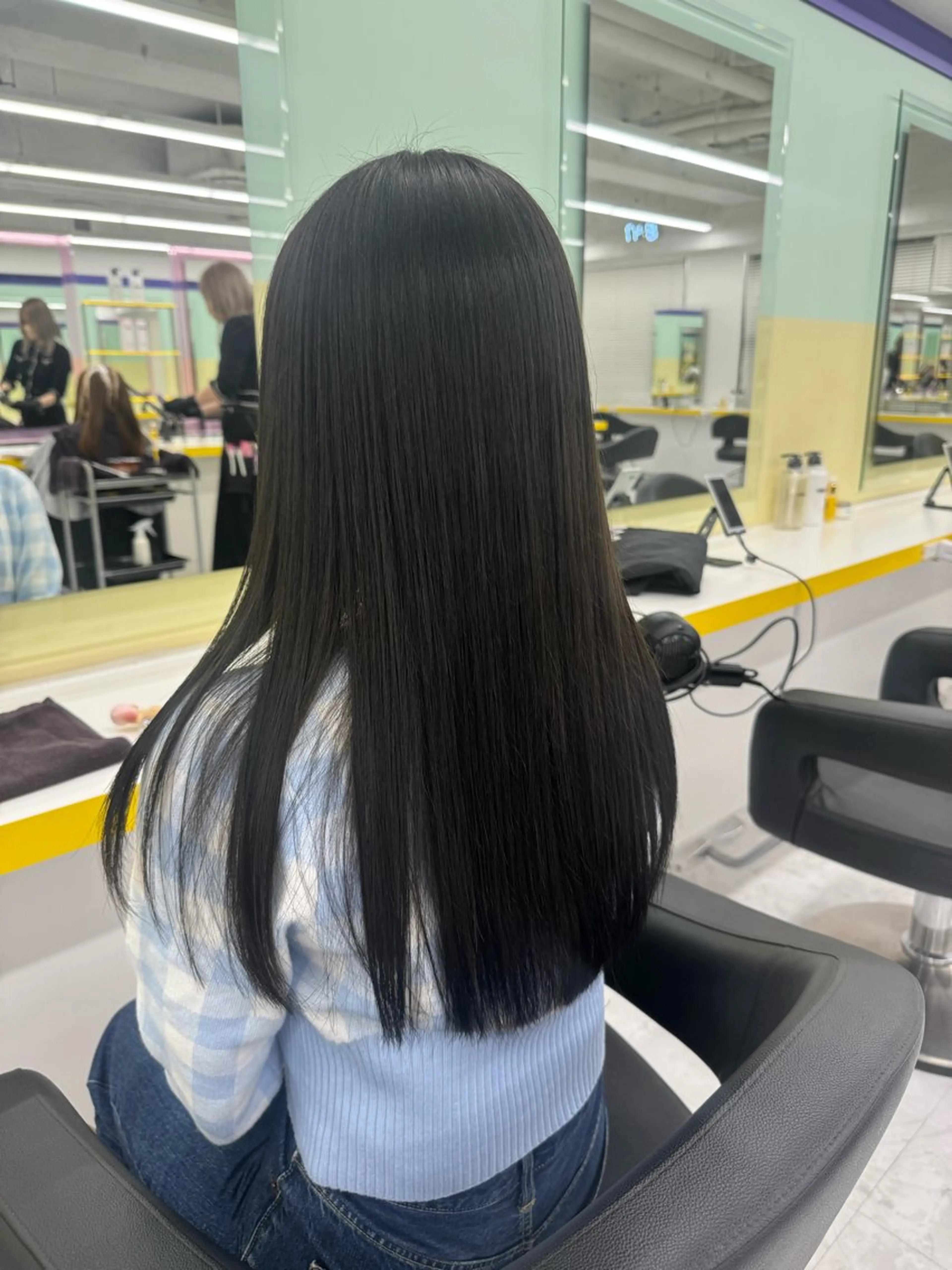 ロング カラー ヘアカラー トリートメント ヘッドスパ ヘアセット 🤍透明感トレンド 🤍上品ヘア🤍のヘアスタイル