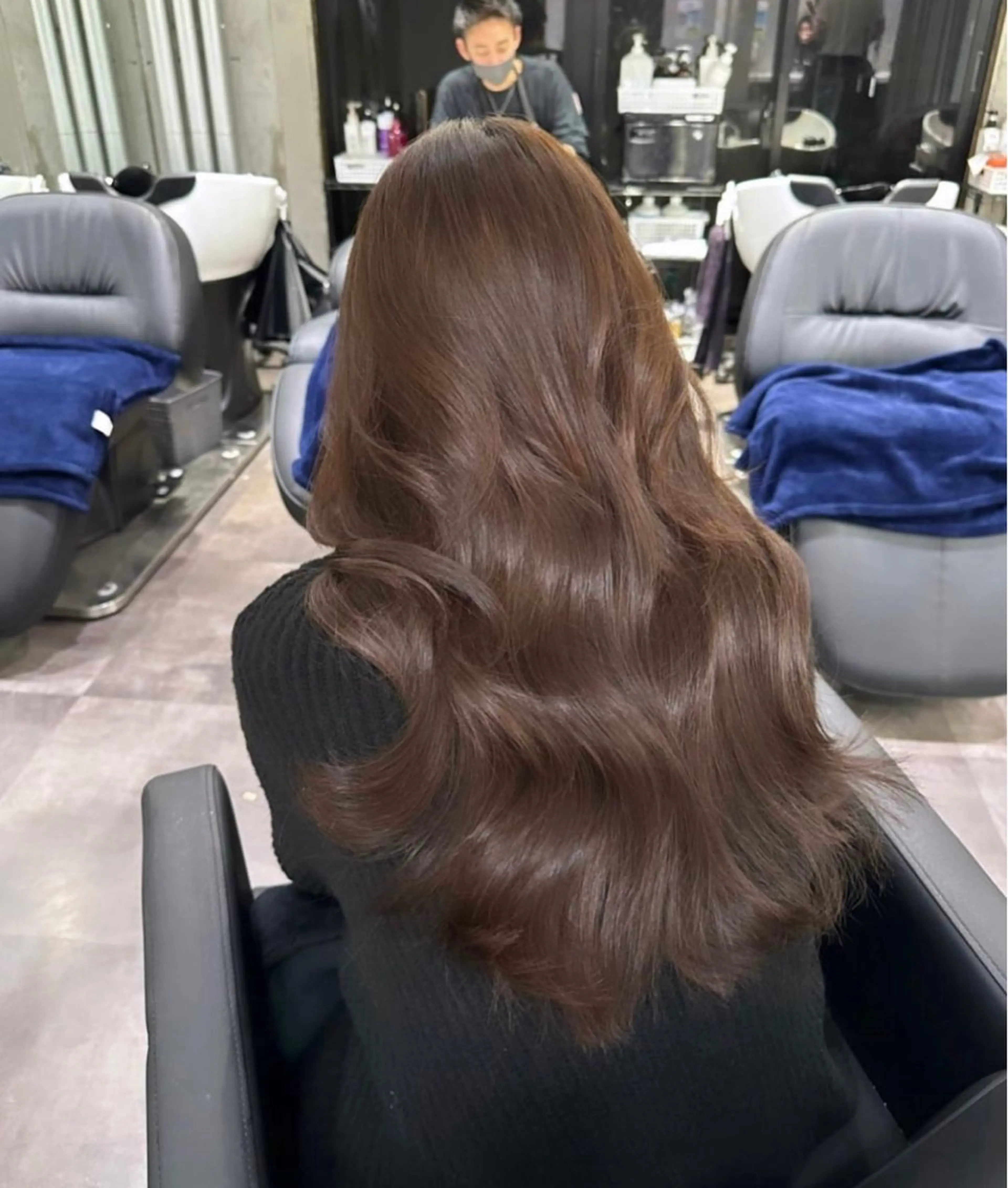 セミロング カラー ヘアアレンジ ブラウンカラー 透明感カラー ダークブラウン 東京🌈菊池 湧輝🫧表参道/渋谷のヘアスタイル