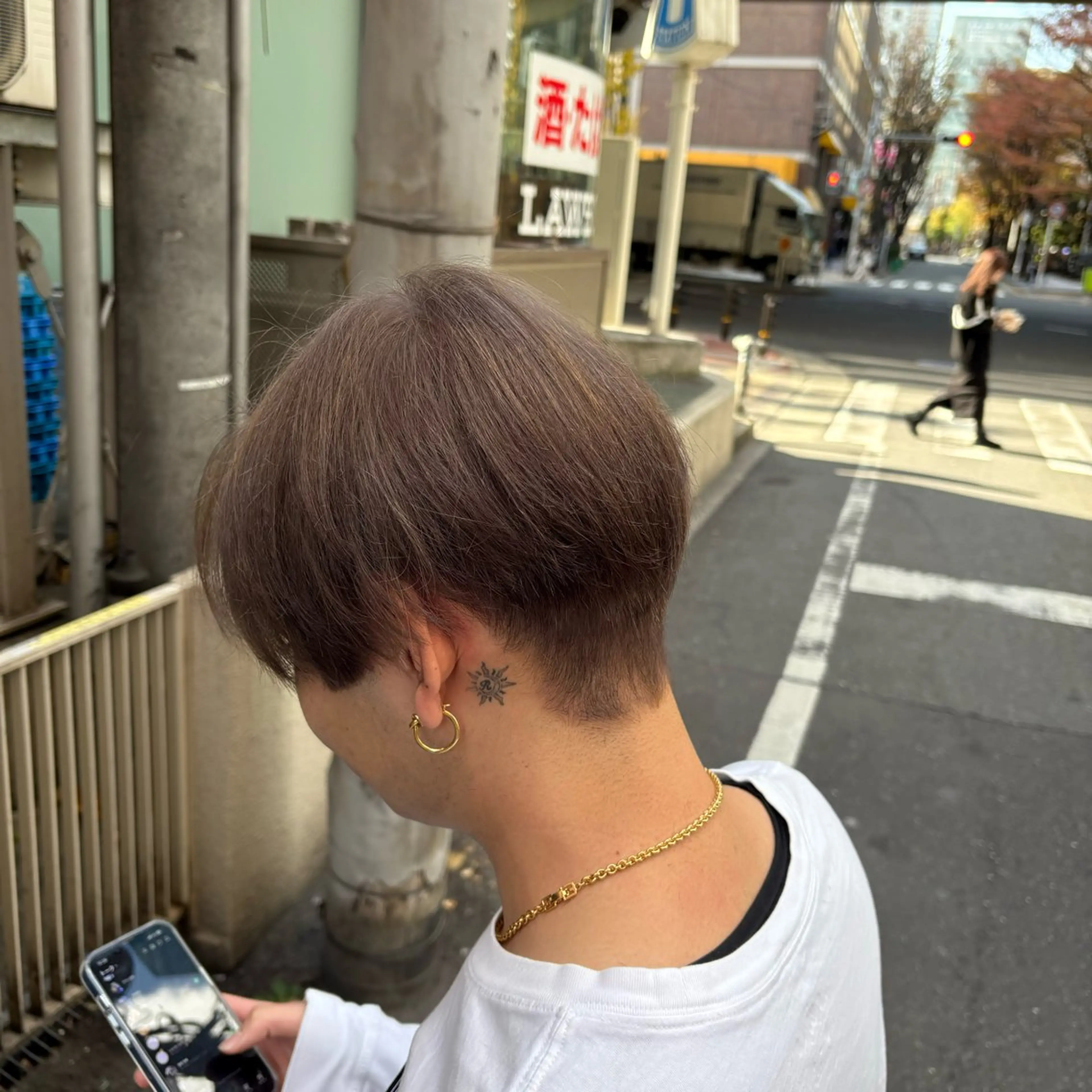 カラー メンズ 中場 健人のヘアスタイル