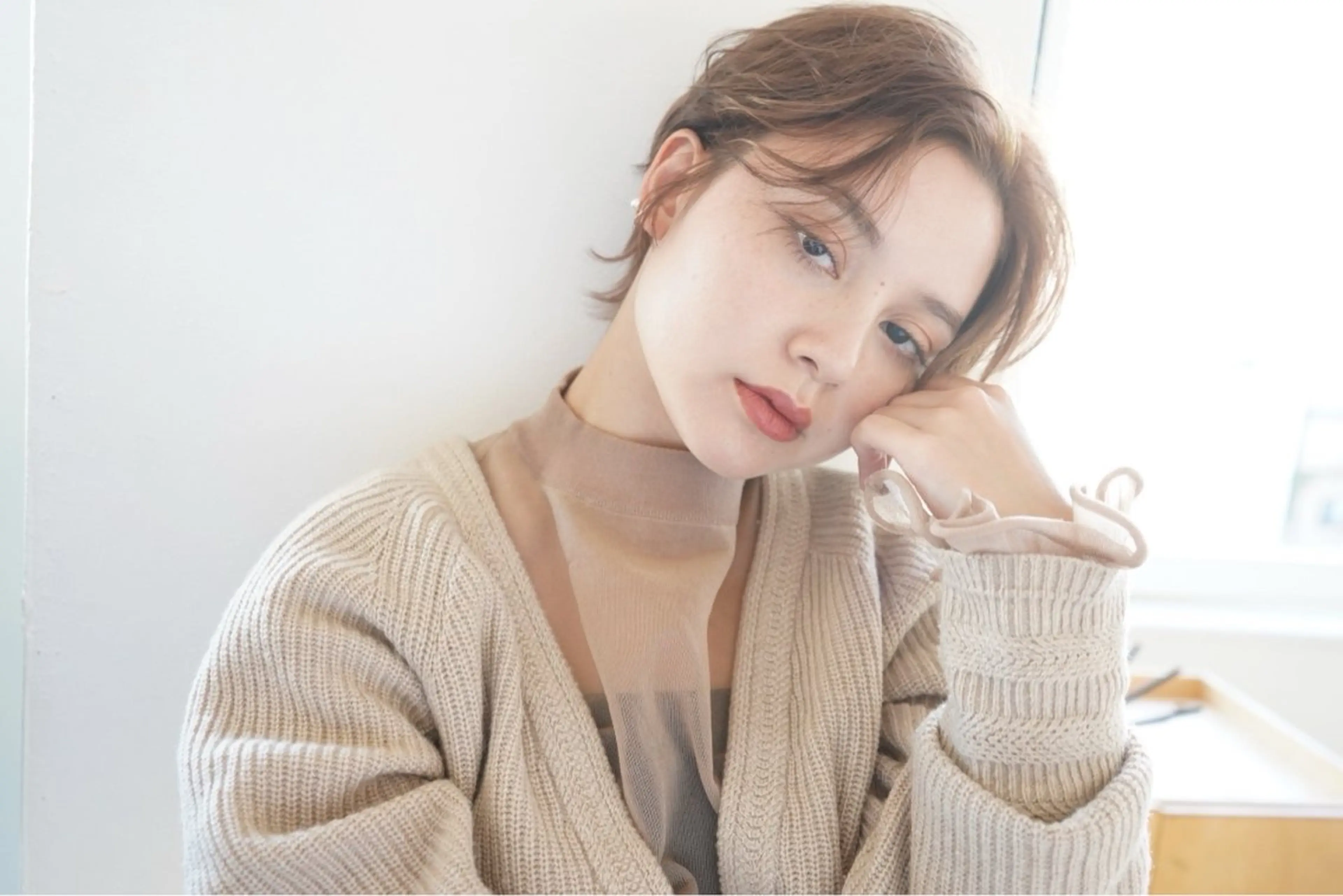 ショート カラー 🌼カットモデル募集 長岡/酒井香奈🌼のヘアスタイル