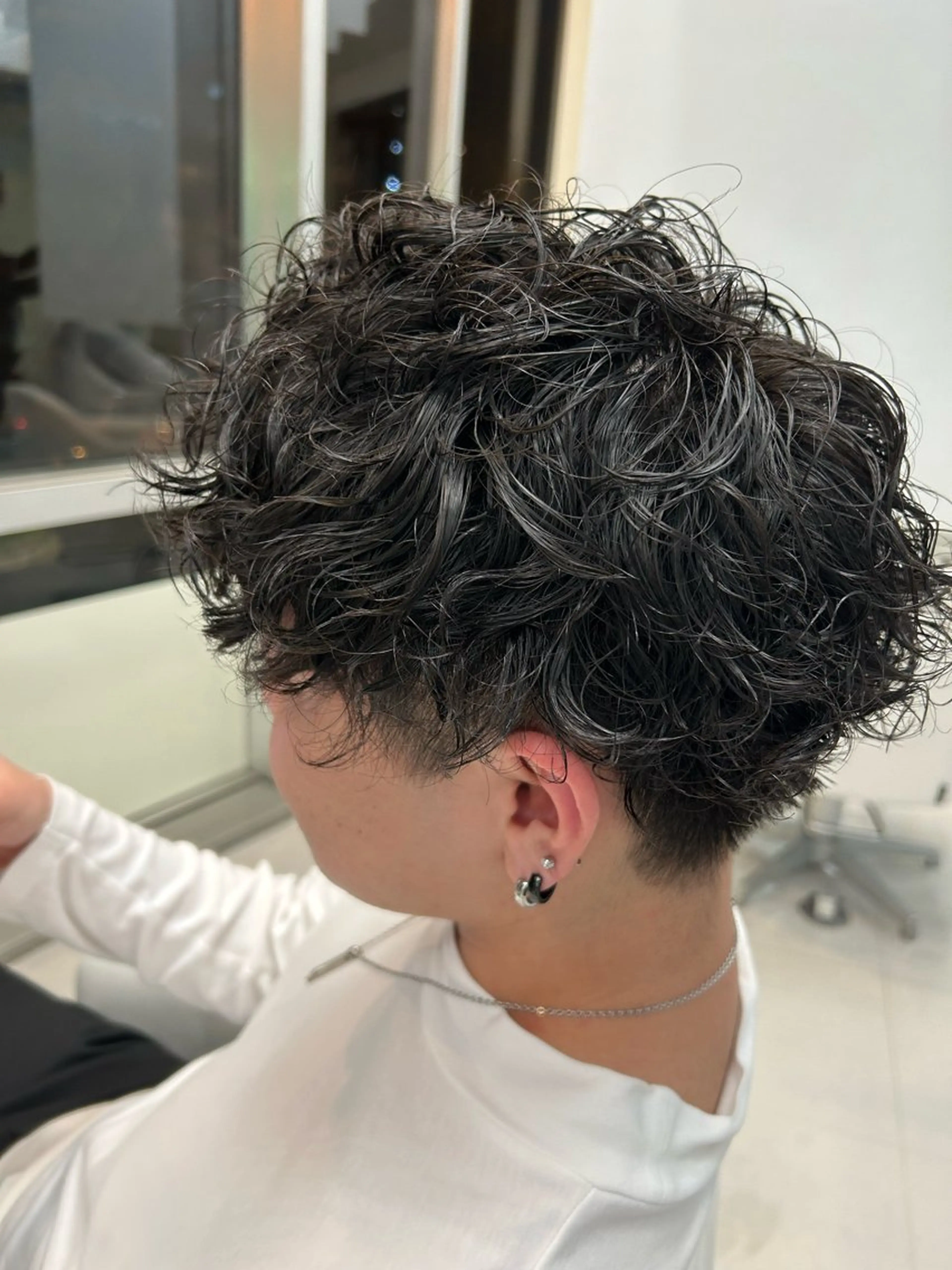 メンズ メンズパーマ THREE  mark所属・河田 日和のヘアスタイル