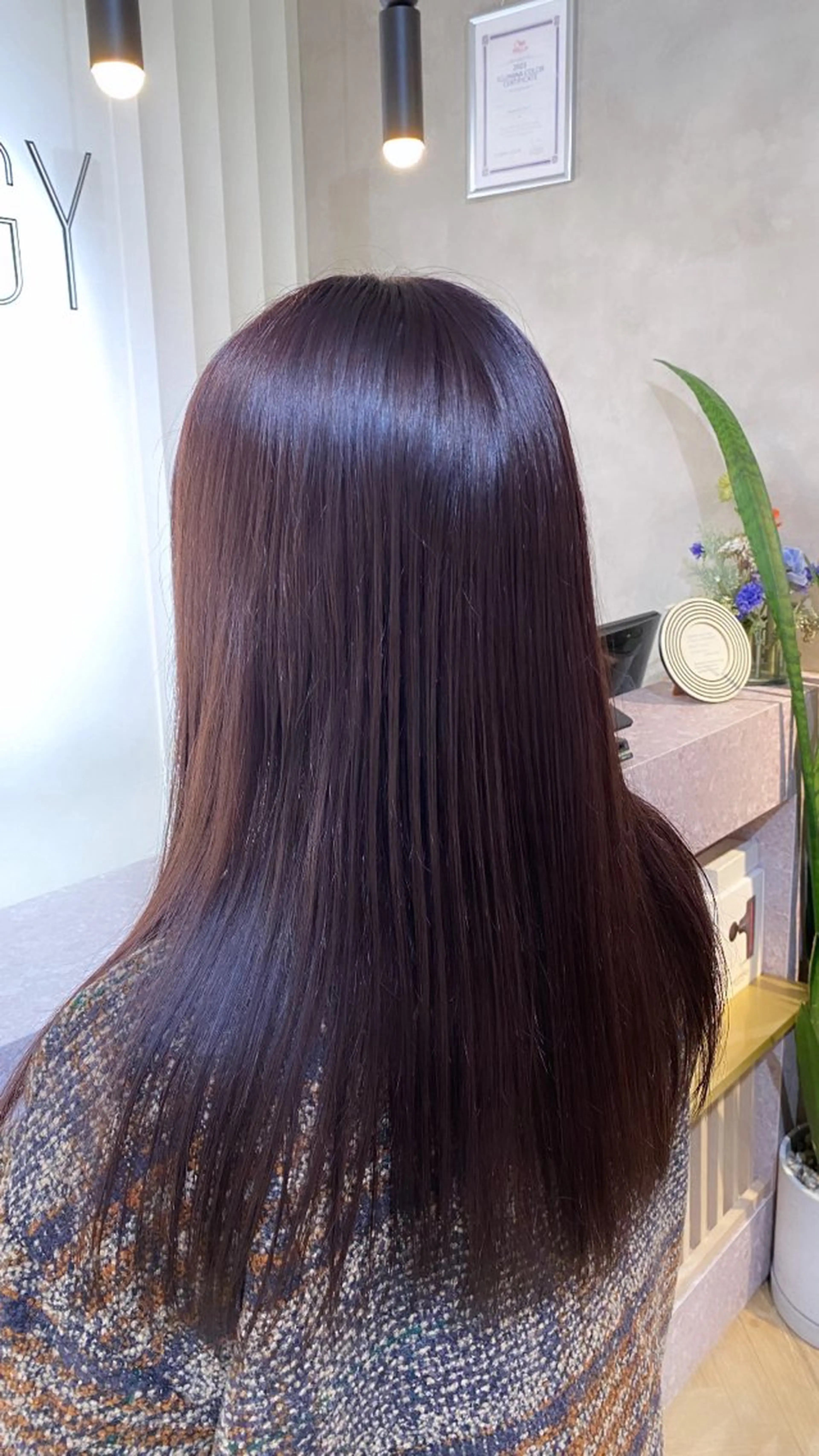 セミロング カラー PELEshibuya所属・カットモデル様無料 💎saaya💎のヘアスタイル