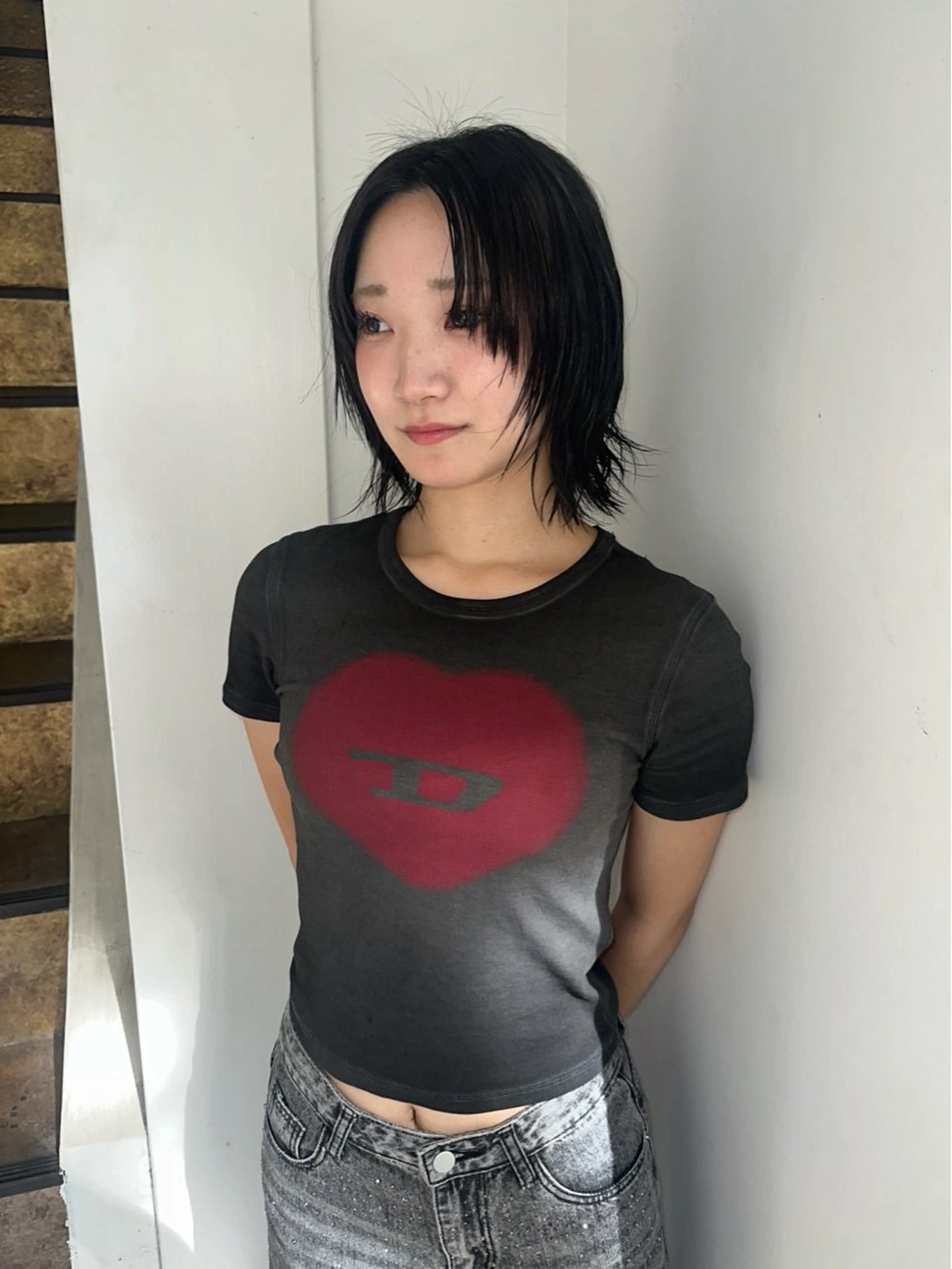 ショート カラー 透明感カラー ヘアカラー 松本 雪愛のヘアスタイル