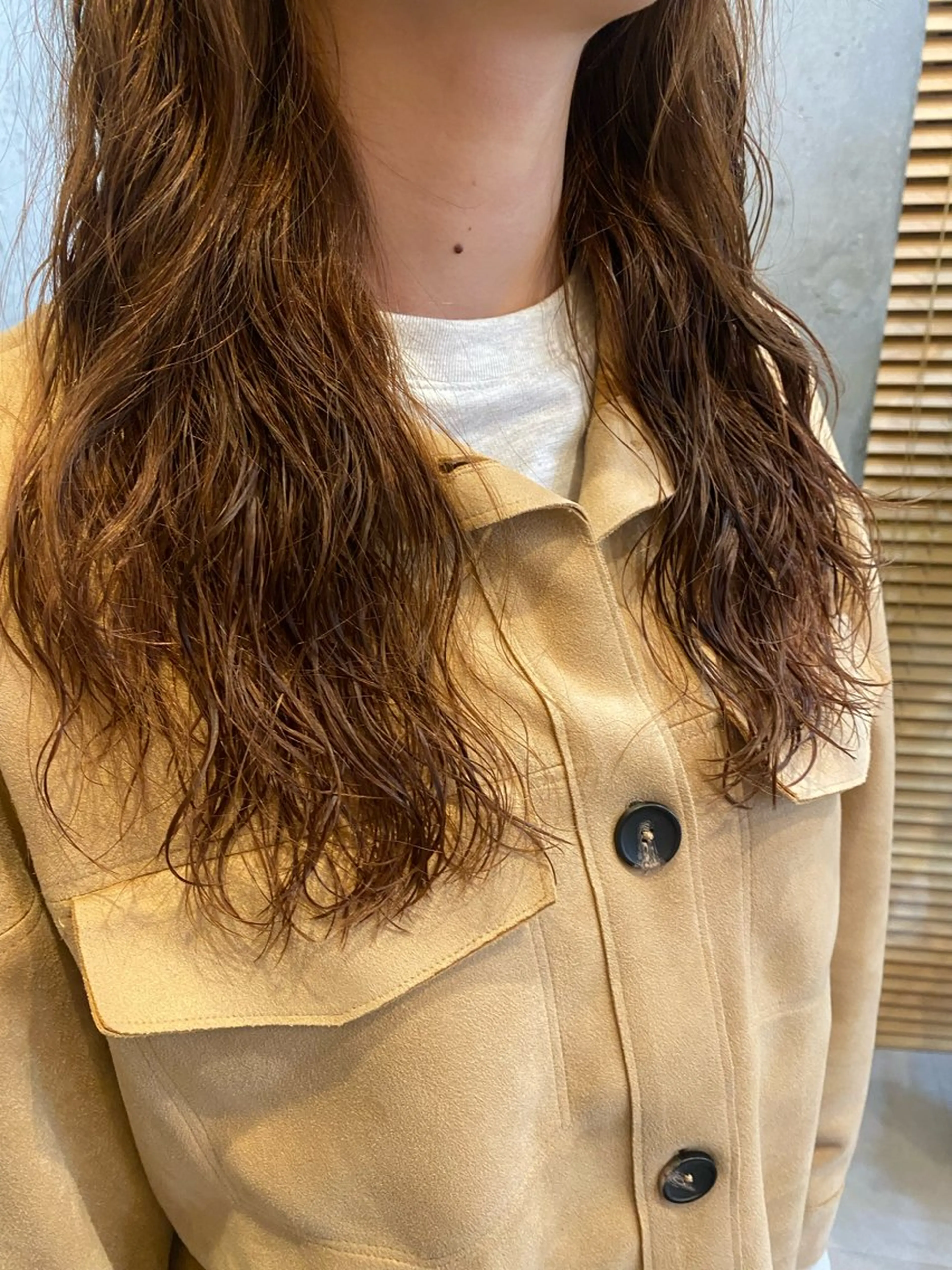 ロング パーマ デジタルパーマ カット パーマ HIYORI🧁 登戸のヘアスタイル