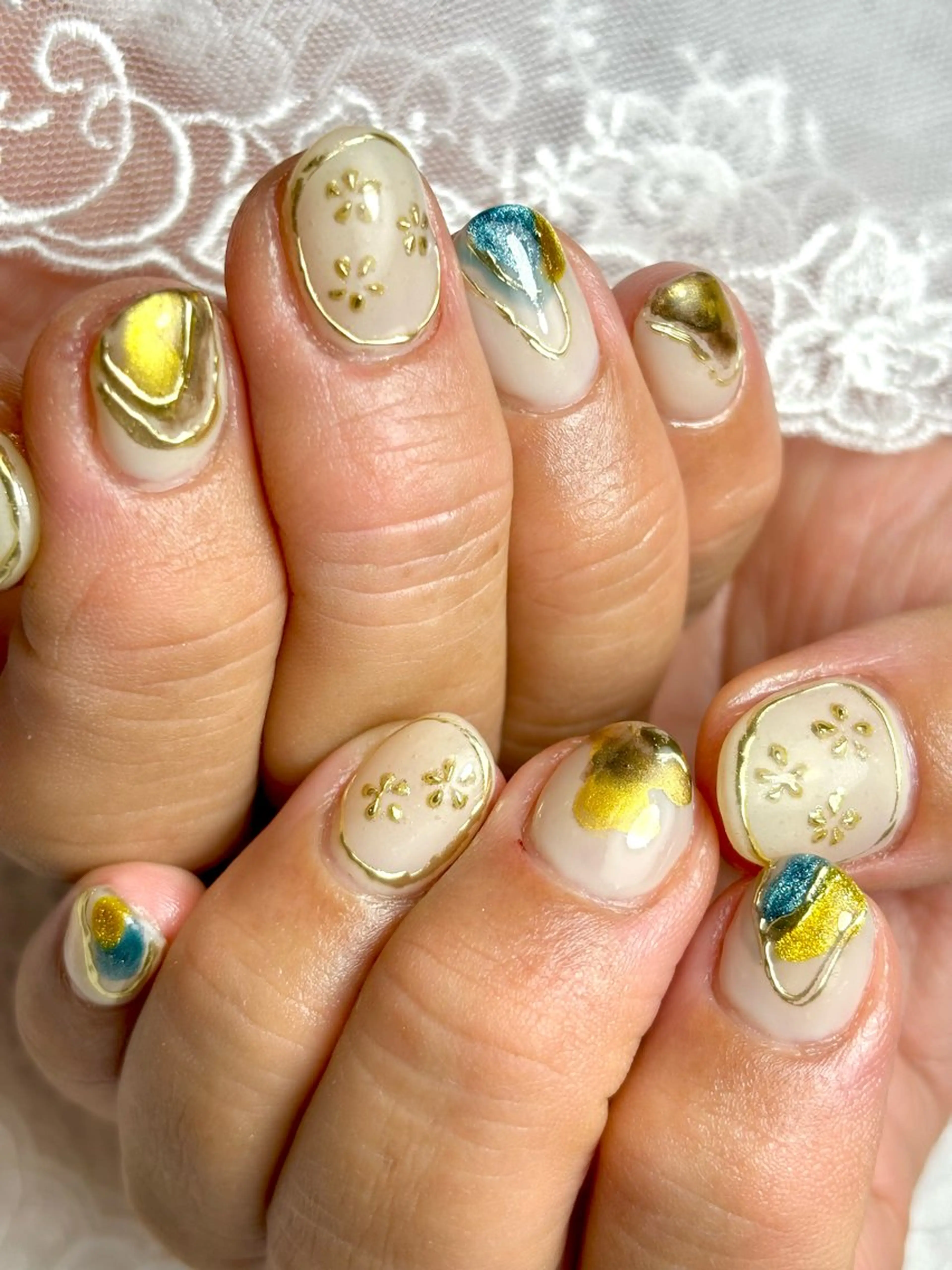 ネイル ニュアンスネイル ショートネイル ハンドネイル Belle　ネイル＆ ホワイトニングサロンのネイルデザイン