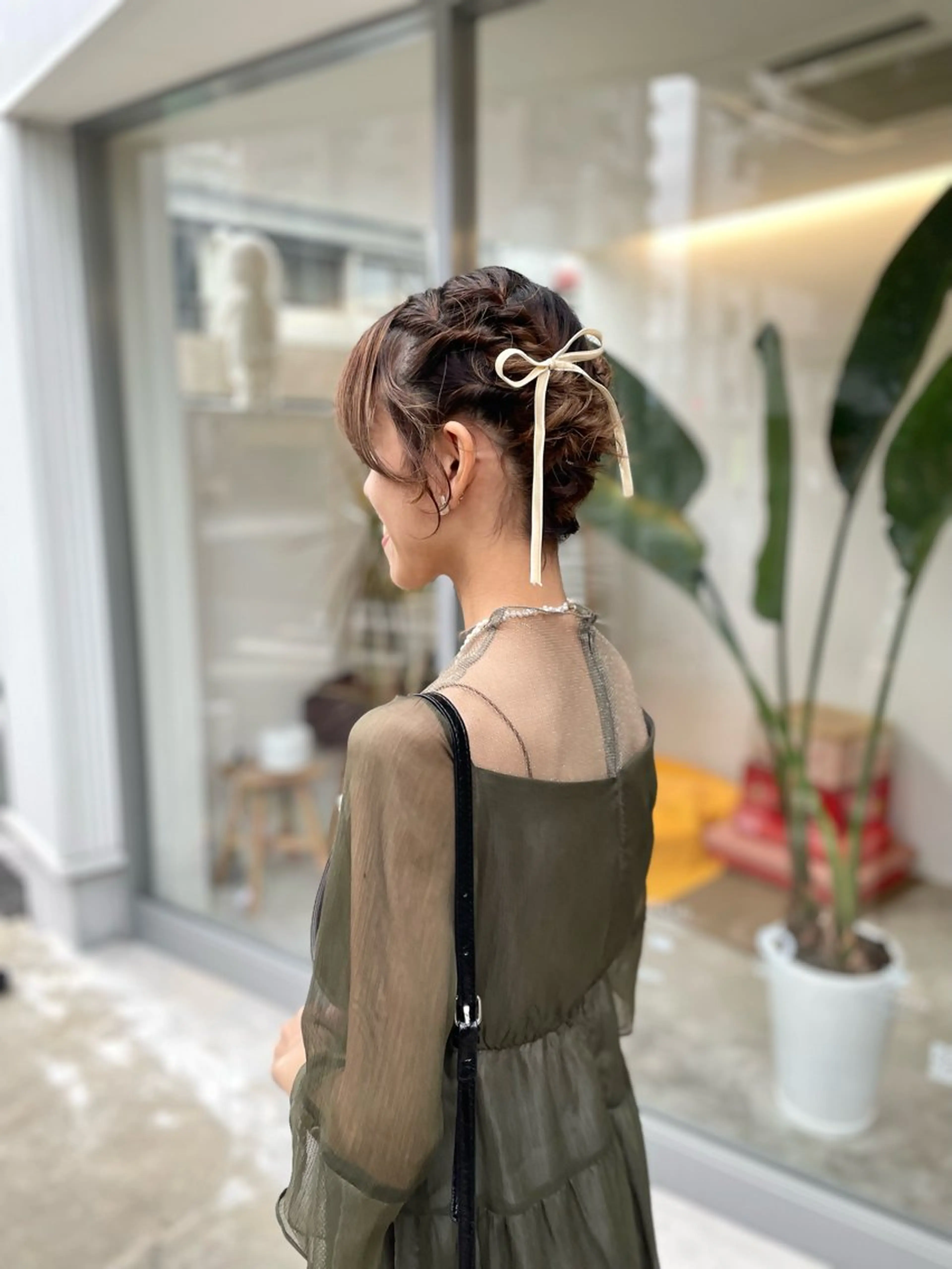 ショート ヘアアレンジ ボブ Click所属・クニモト ハルナのヘアスタイル