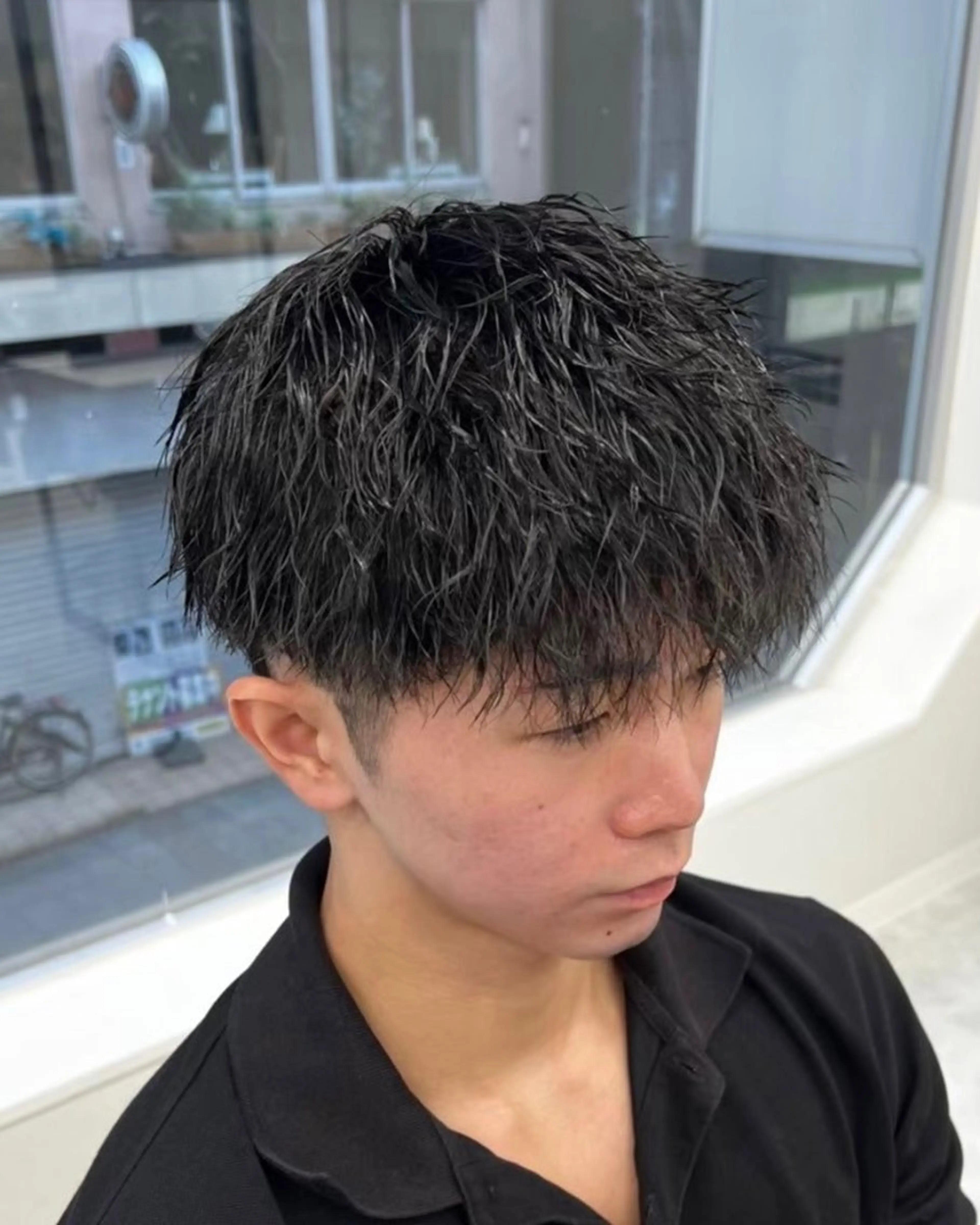 パーマ メンズ カット パーマ 👑メンズ/縮毛/ 小島桐弥👑のヘアスタイル