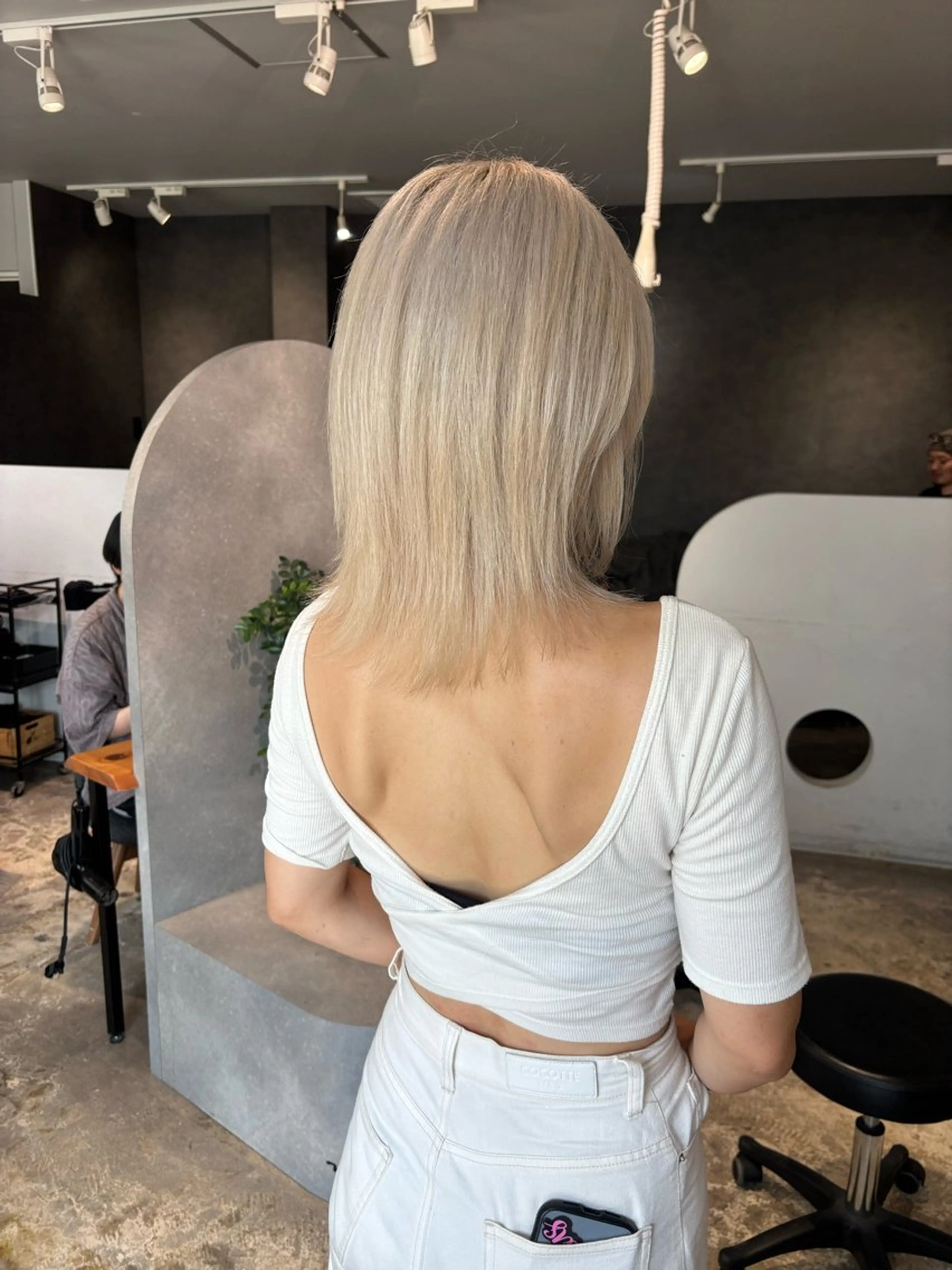ミディアム カラー レイヤーカット カット ヘアカラー トリートメント 🐼 こゆきのヘアスタイル