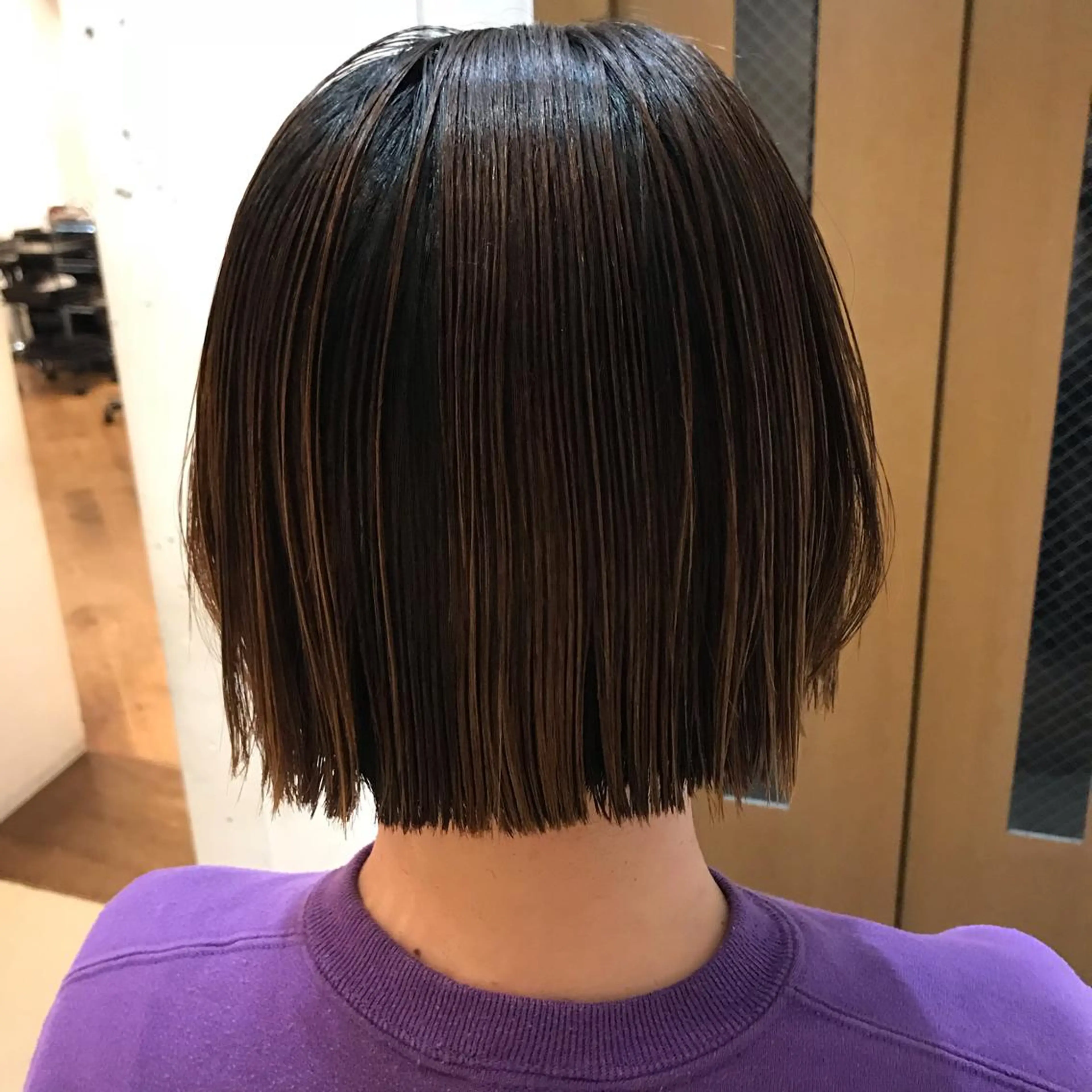 ショート カラー ハイライトカラー ボブ ハイライト 代官山所属・代官山 ボブのヘアスタイル