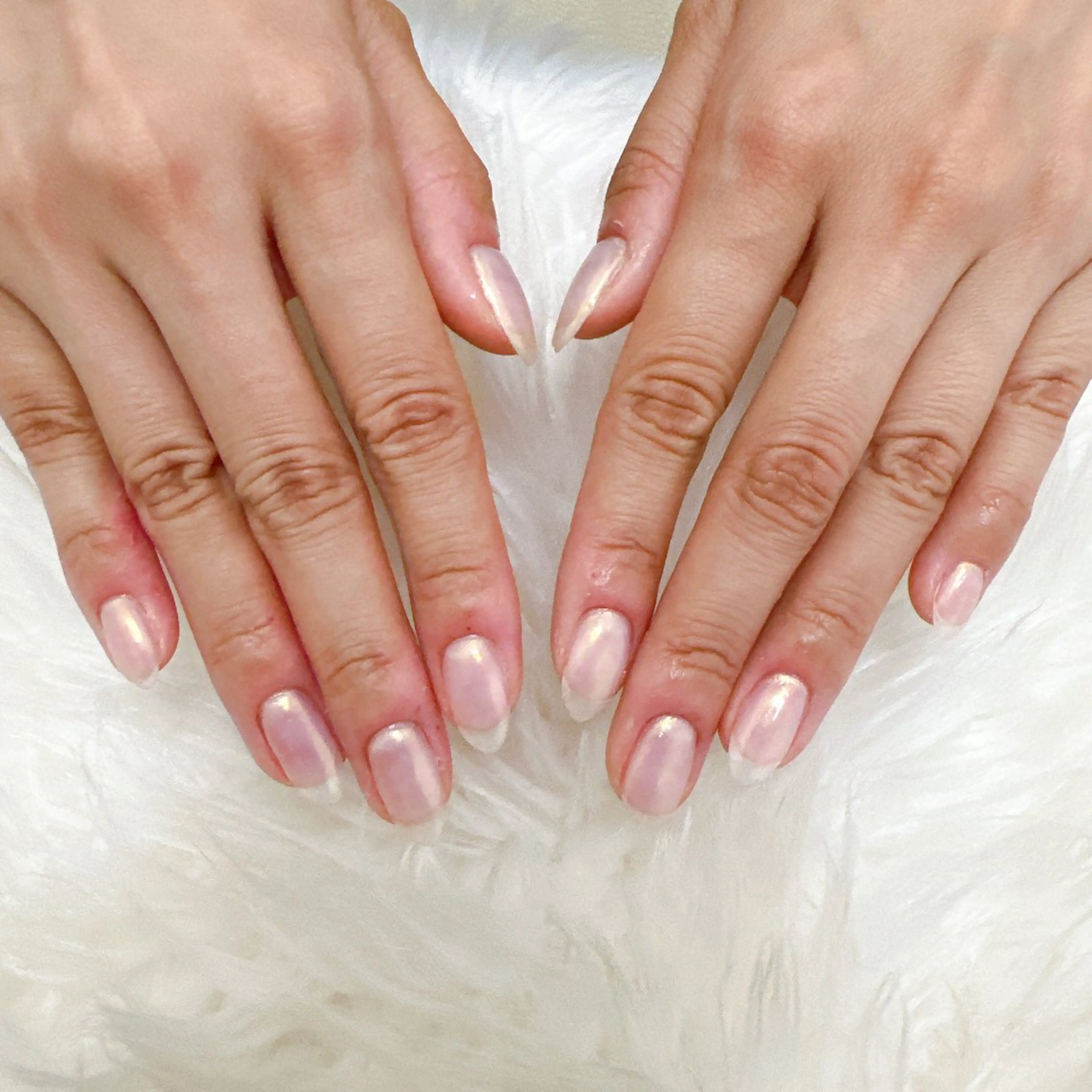 ネイル オーロラネイル フットネイル フレンチネイル ジェルネイル 韓国ネイル ハンドネイル Mogu nail 二子玉川のネイルデザイン