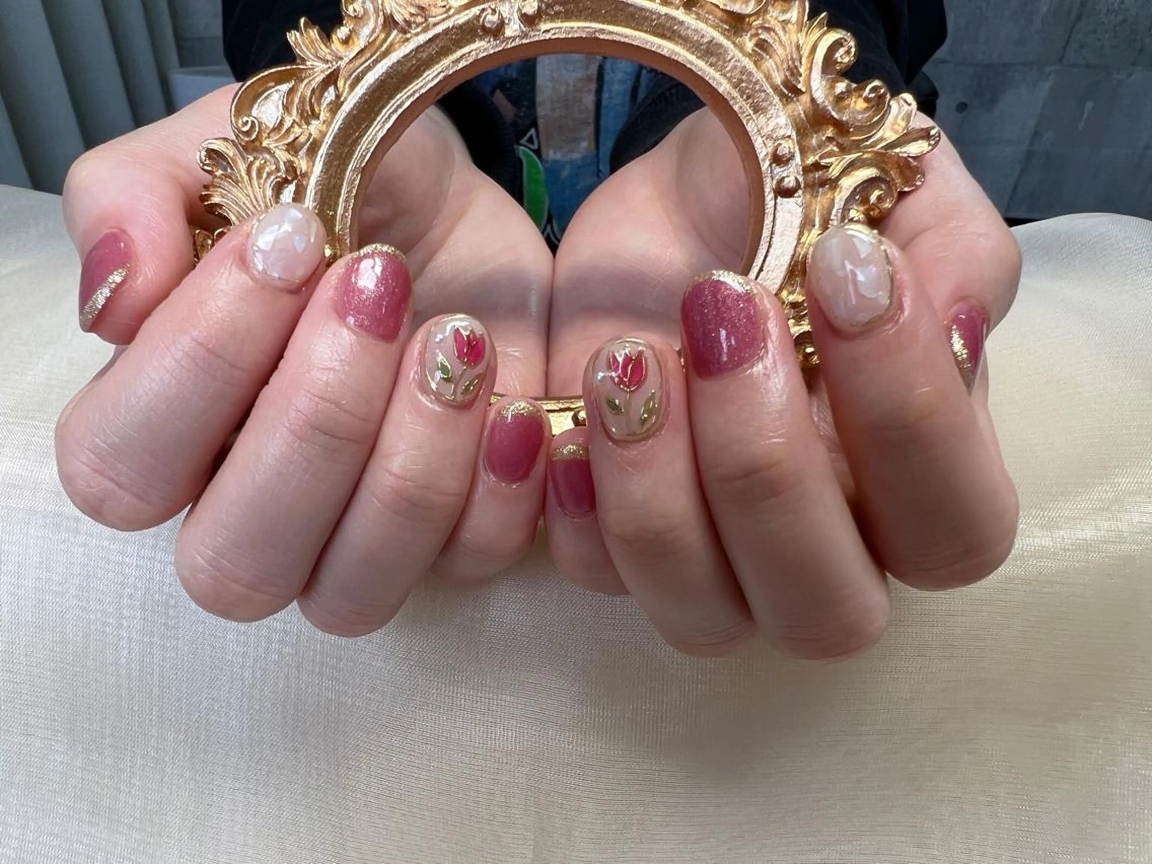 ショート カラー ネイル 春ネイル L·COCO Nail所属・L♡ COCO nailのネイルデザイン