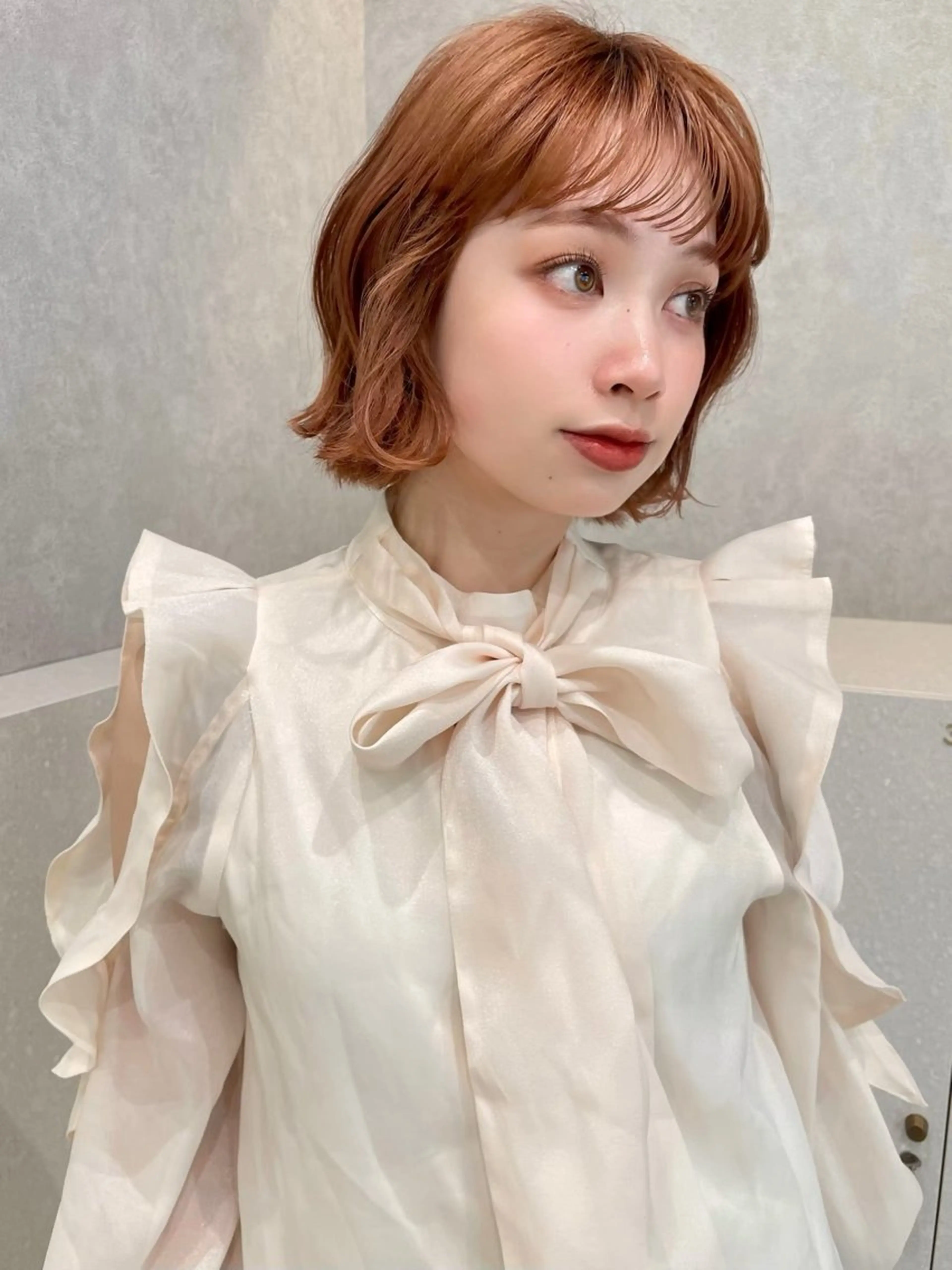 ショート カラー ヘアアレンジ ヘアカラー 透明感🫧艶カラー noaのヘアスタイル
