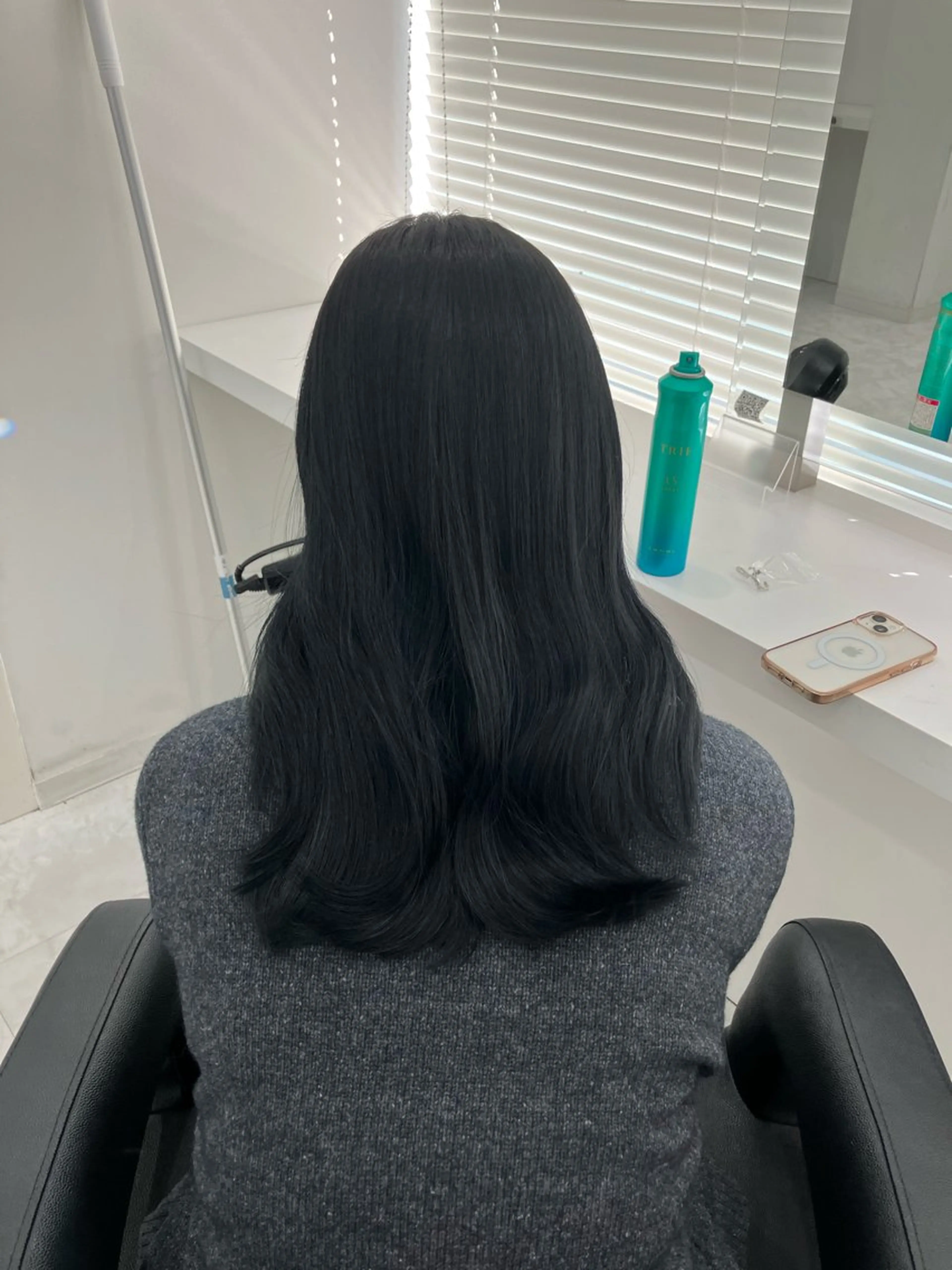 セミロング カラー ヘアアレンジ 🫧透明感ラベンダー 似合わせ🫧あい🫧のヘアスタイル