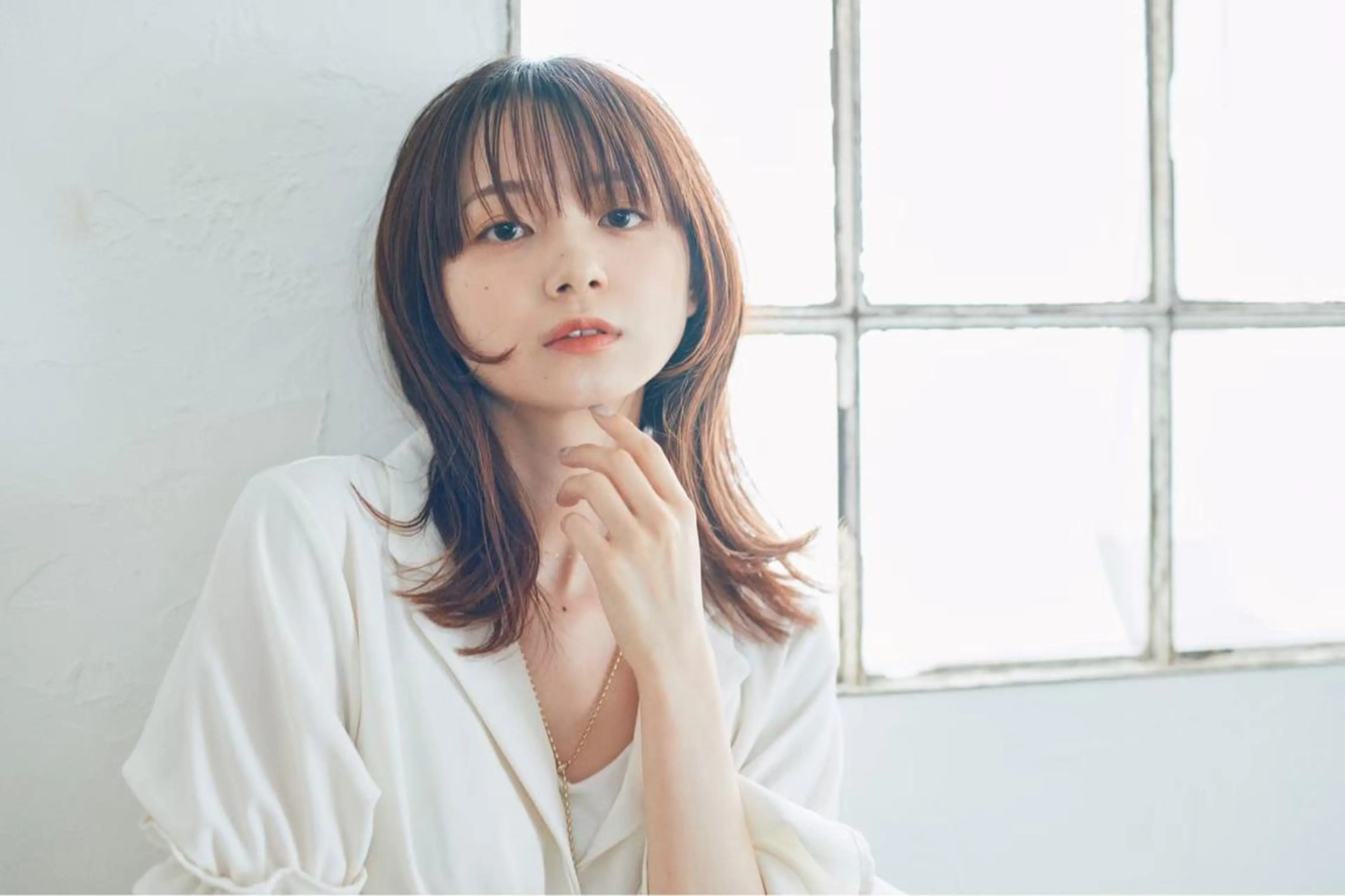 セミロング 縮毛矯正/髪質改善 斉藤春のヘアスタイル