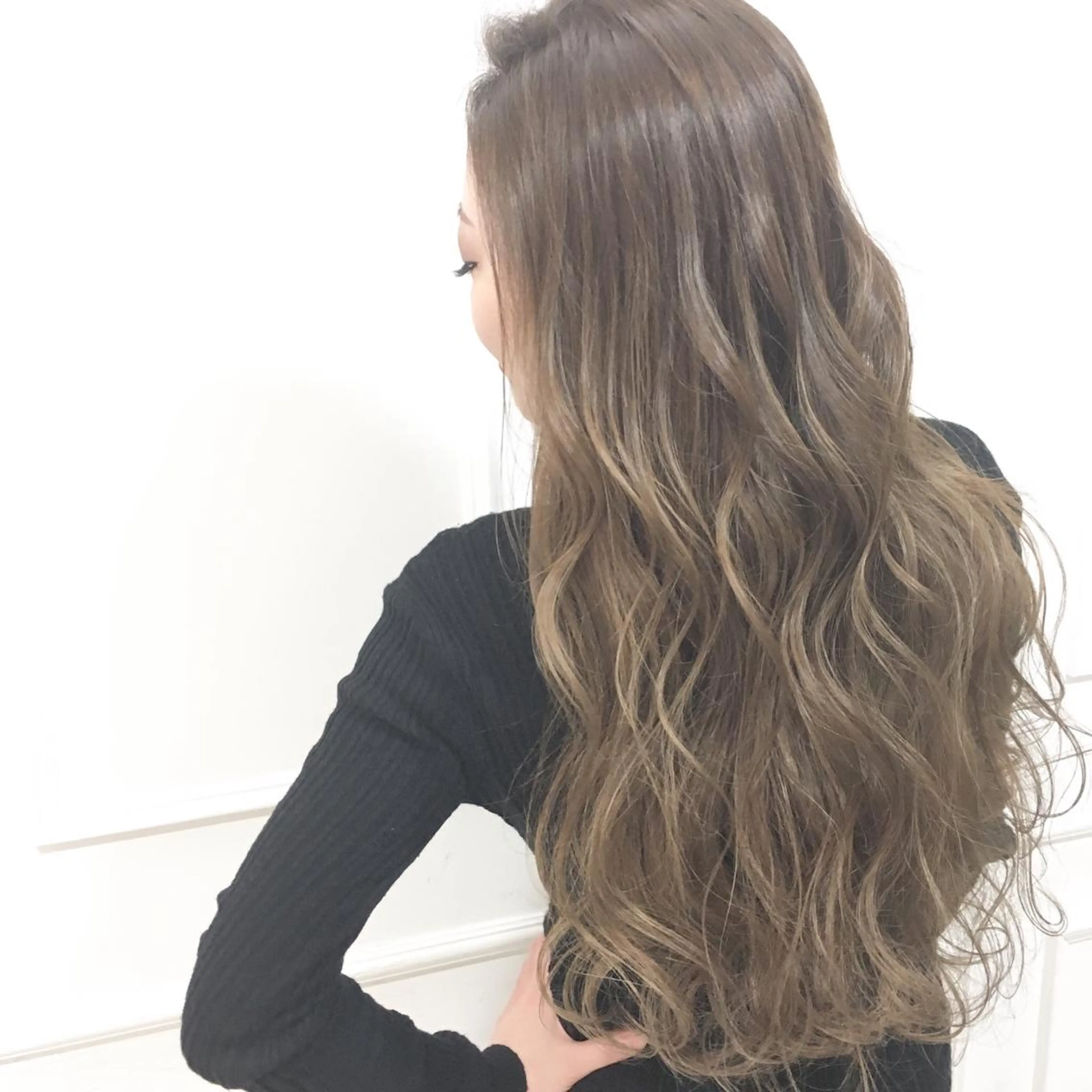 ロング カラー パーマ ヘアアレンジ ◆感動口コミ/最小顔 理論カット◆森口 峻のヘアスタイル