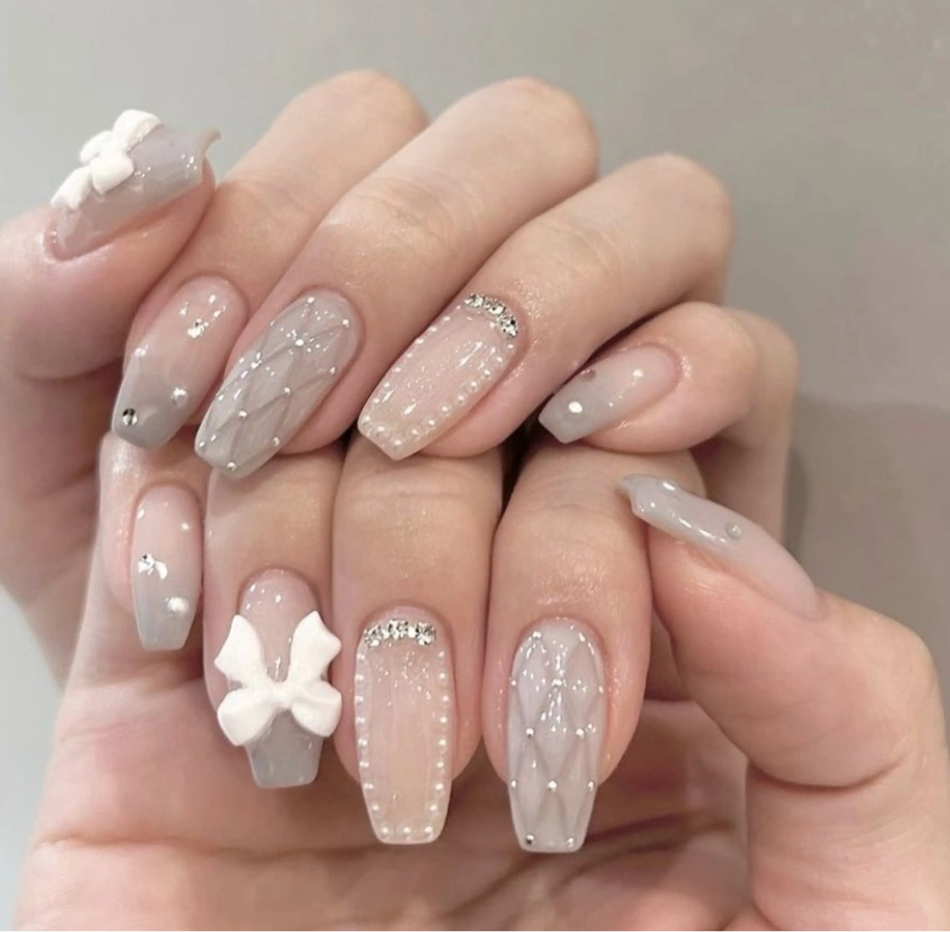 ネイル アートネイル 長さ出し ジェルネイル グラデーション マグネットネイル ハンドネイル KIM キムのネイルデザイン