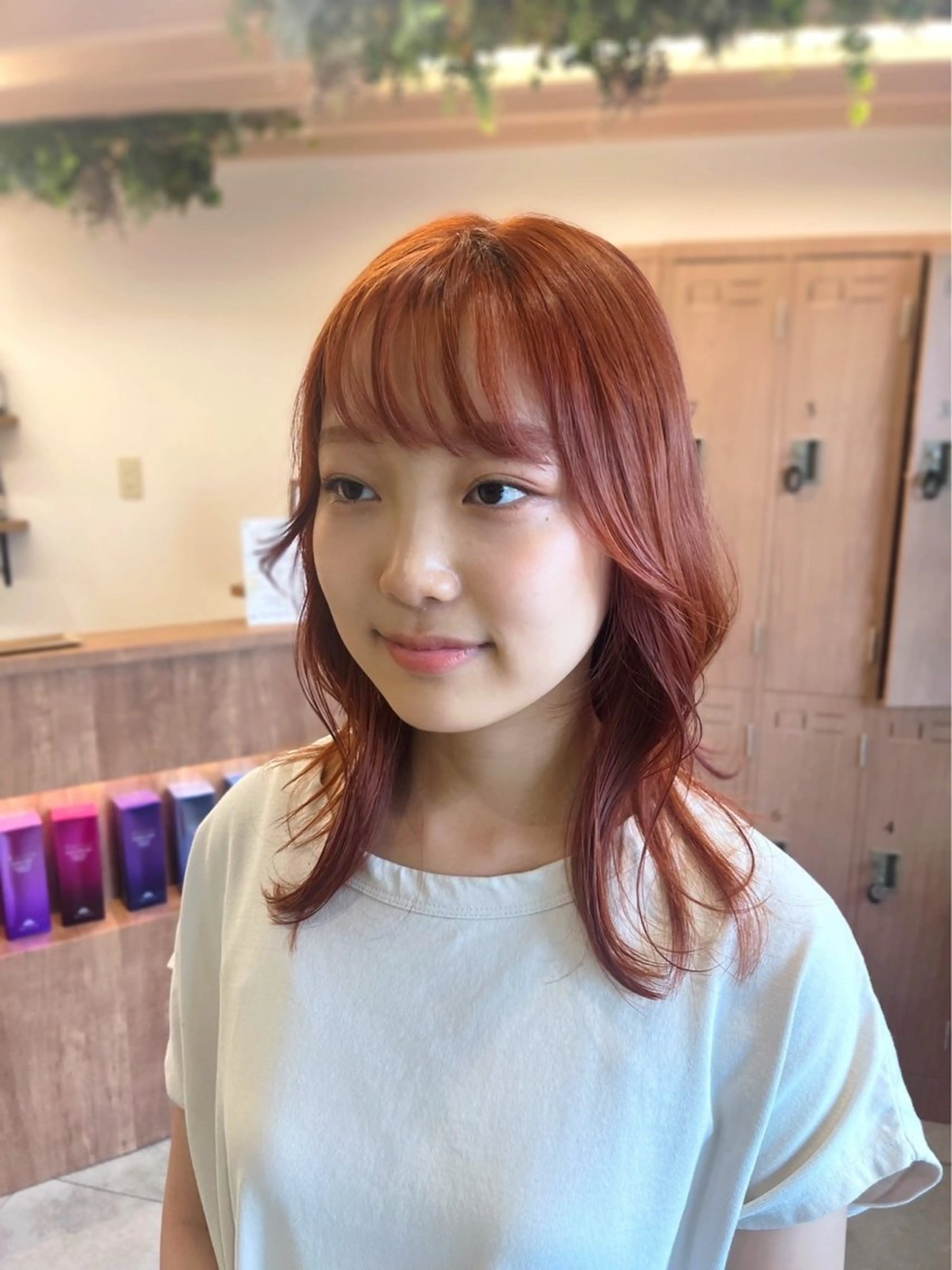 ミディアム カラー ヘアカラー 🍊暖色カラー /ボブ/kanonのヘアスタイル