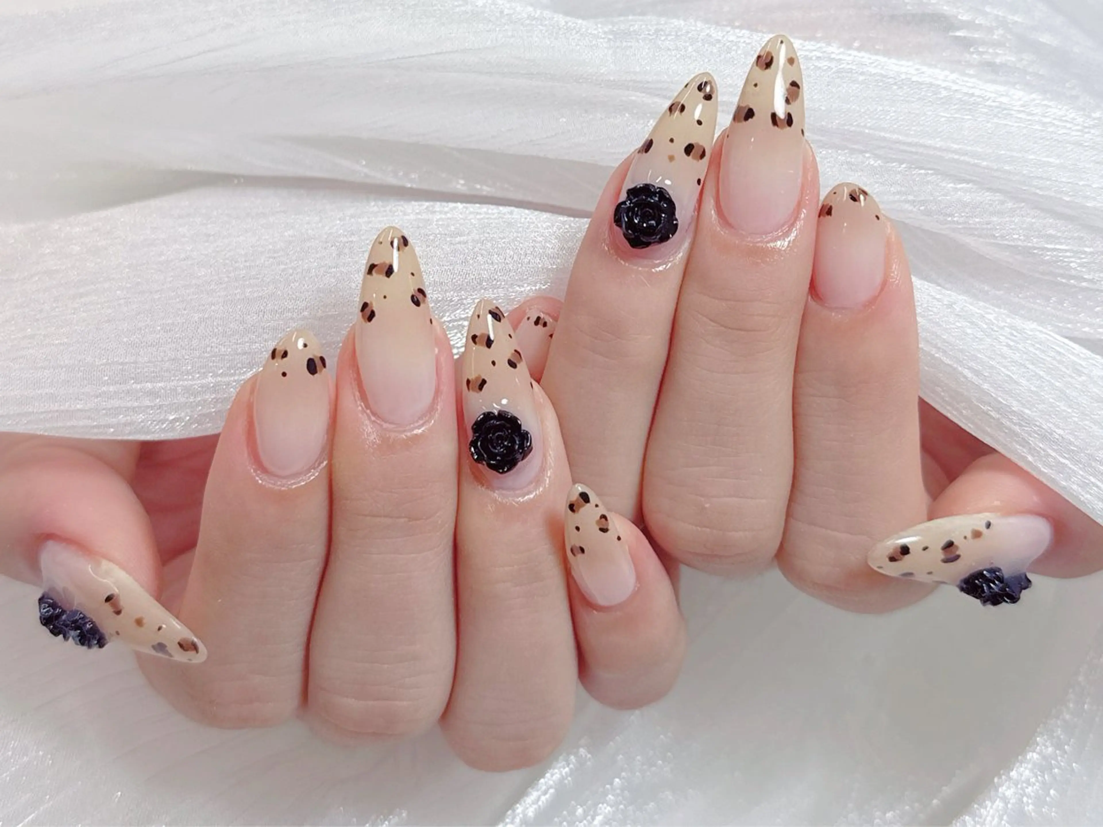 ネイル オーロラネイル フレンチネイル グラデーション 韓国ネイル マグネットネイル ハンドネイル NOA NAILのネイルデザイン