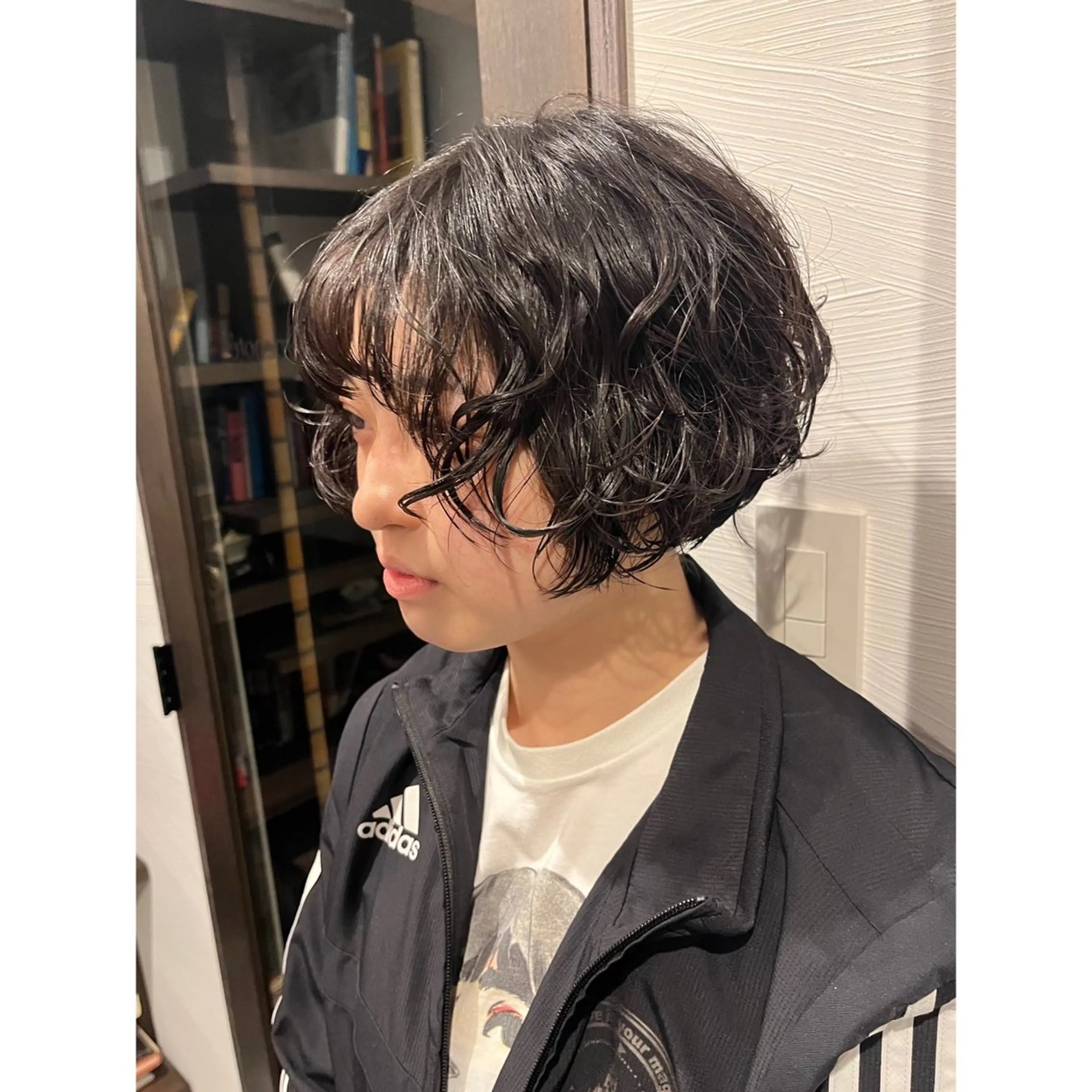 デジタルパーマ(カットなし)+極潤トリートメントの写真