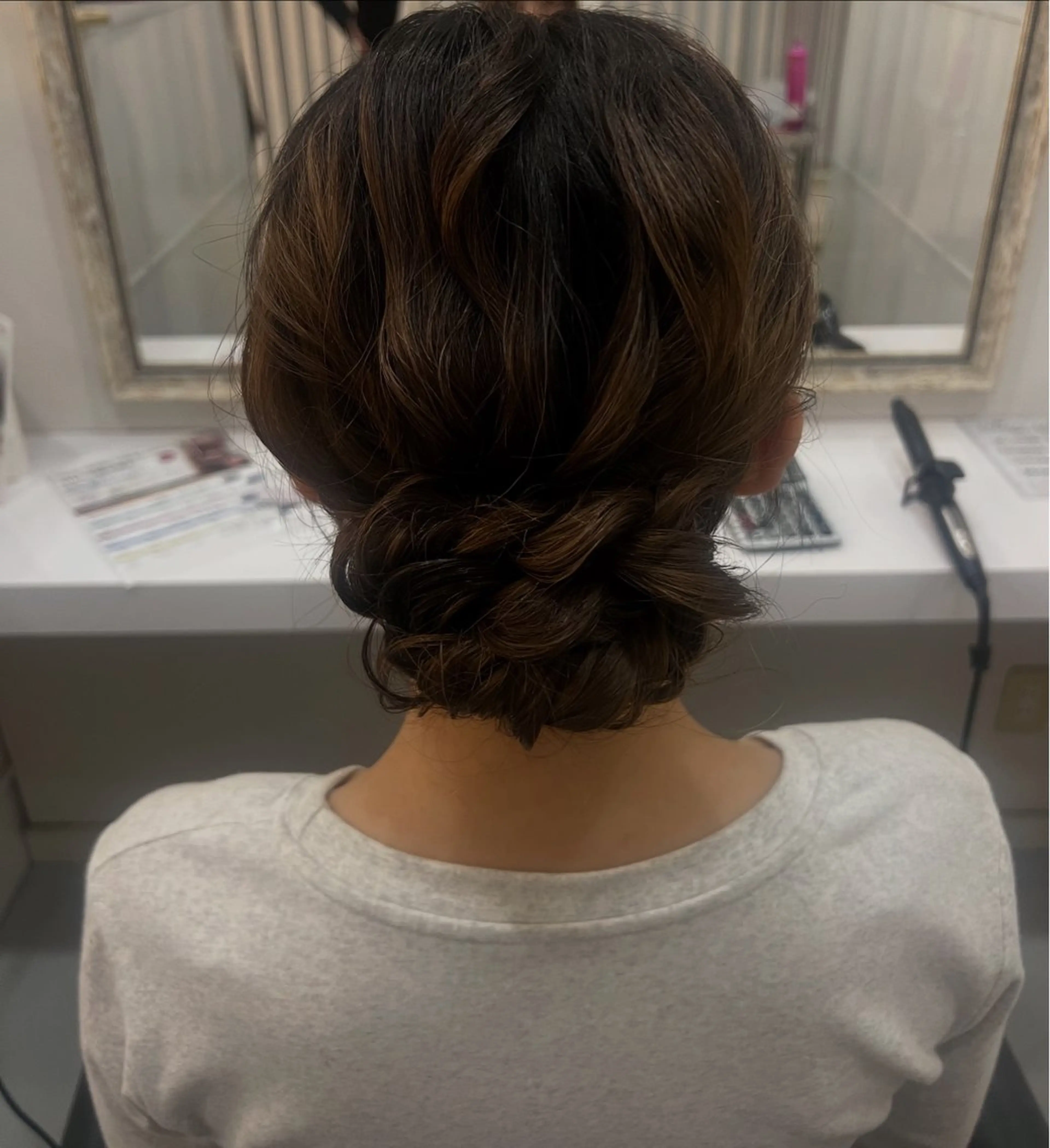 ヘアアレンジ 透明感カラー/まつパ /似合わせ🤍ななえのマツエク・マツパデザイン