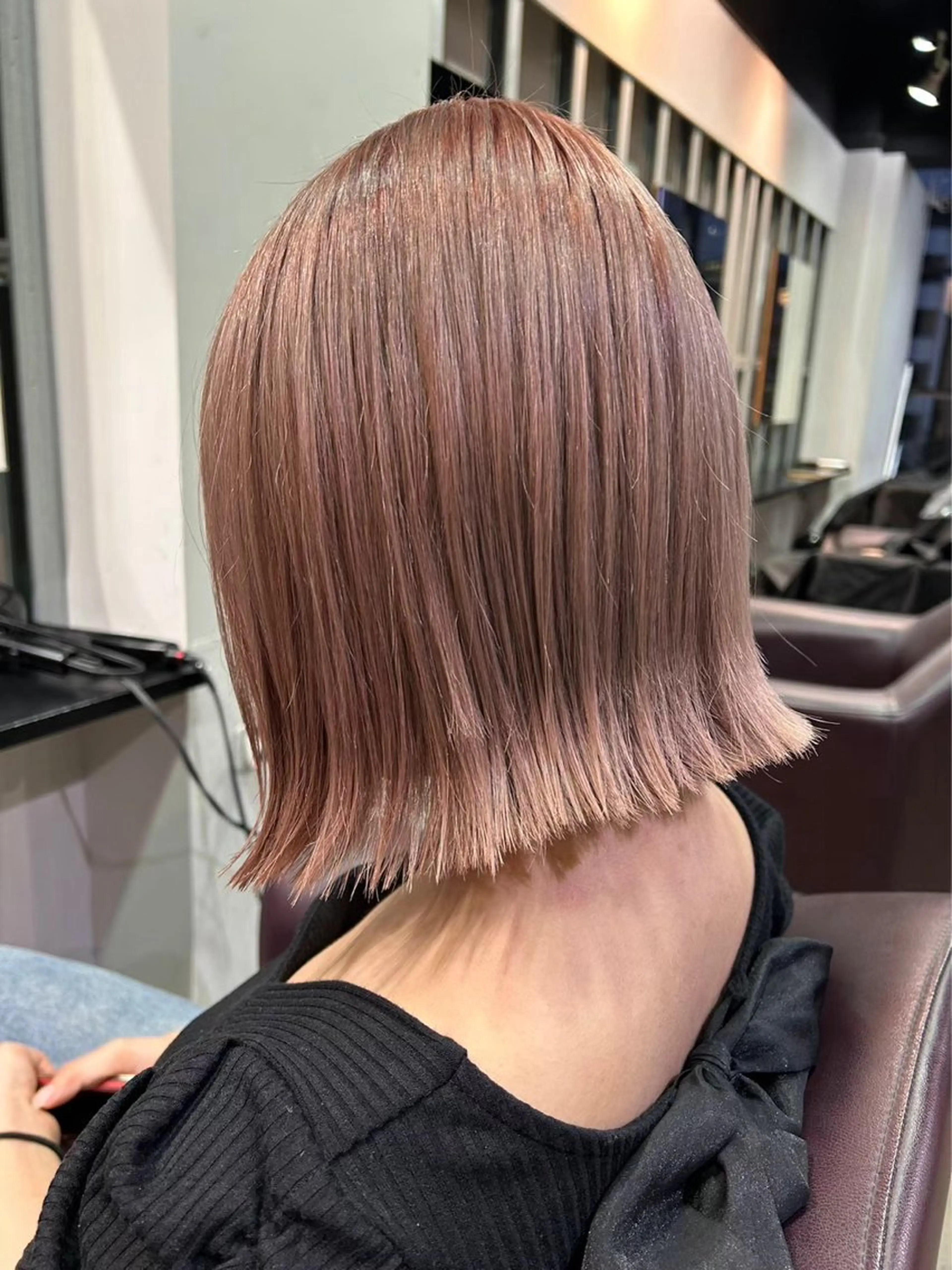 ミディアム カラー ヘアアレンジ ヘアカラー トリートメント ヘッドスパ ヘアセット 🫧透明感／艶カラー 🫧Ryuseiのヘアスタイル