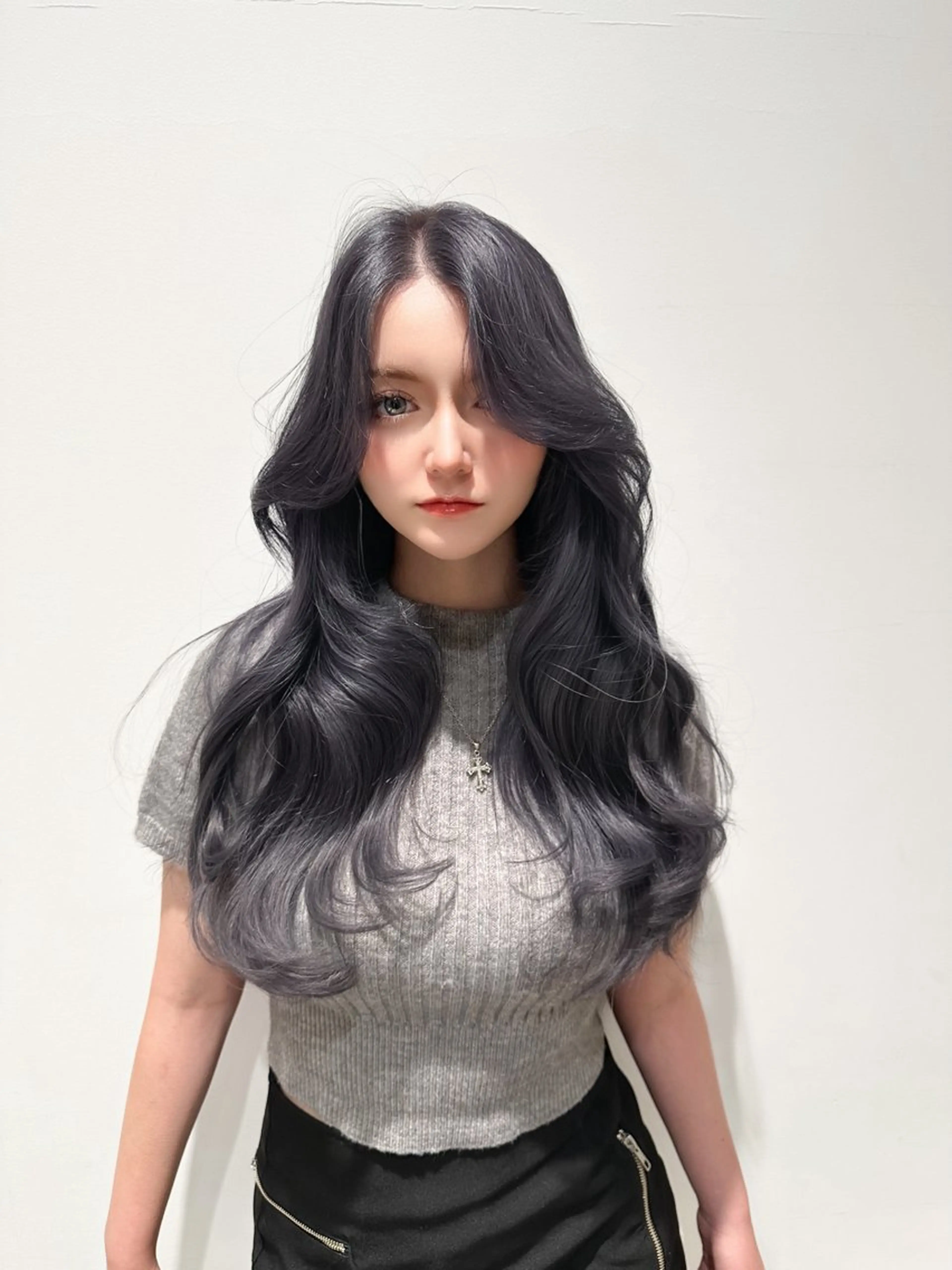 ミディアム カラー カット ヘアカラー トリートメント 🇰🇷韓国風くびれ ヘア🇰🇷中村優大のヘアスタイル