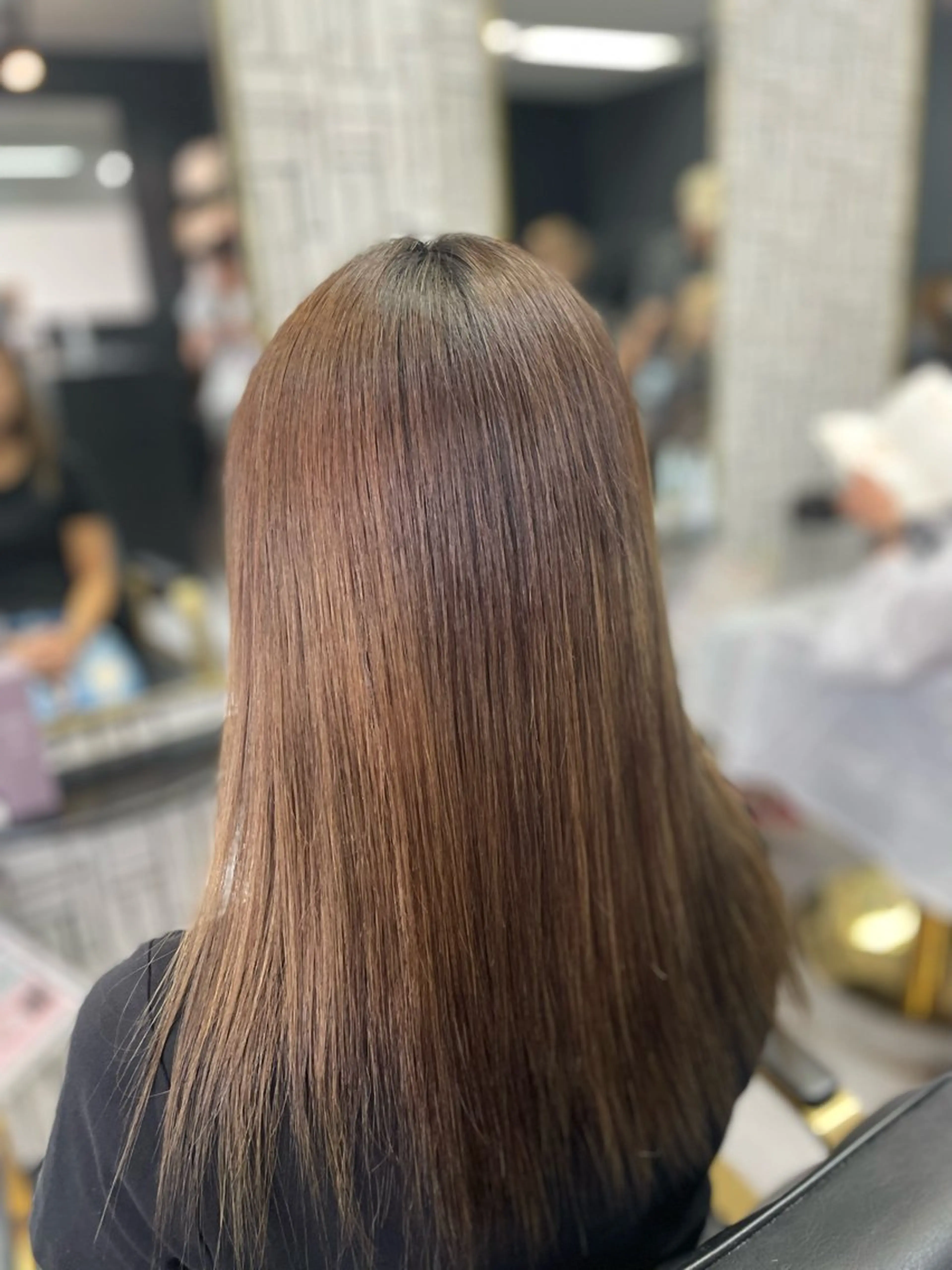ロング カット 縮毛矯正 トリートメント 篠原 侑作のヘアスタイル