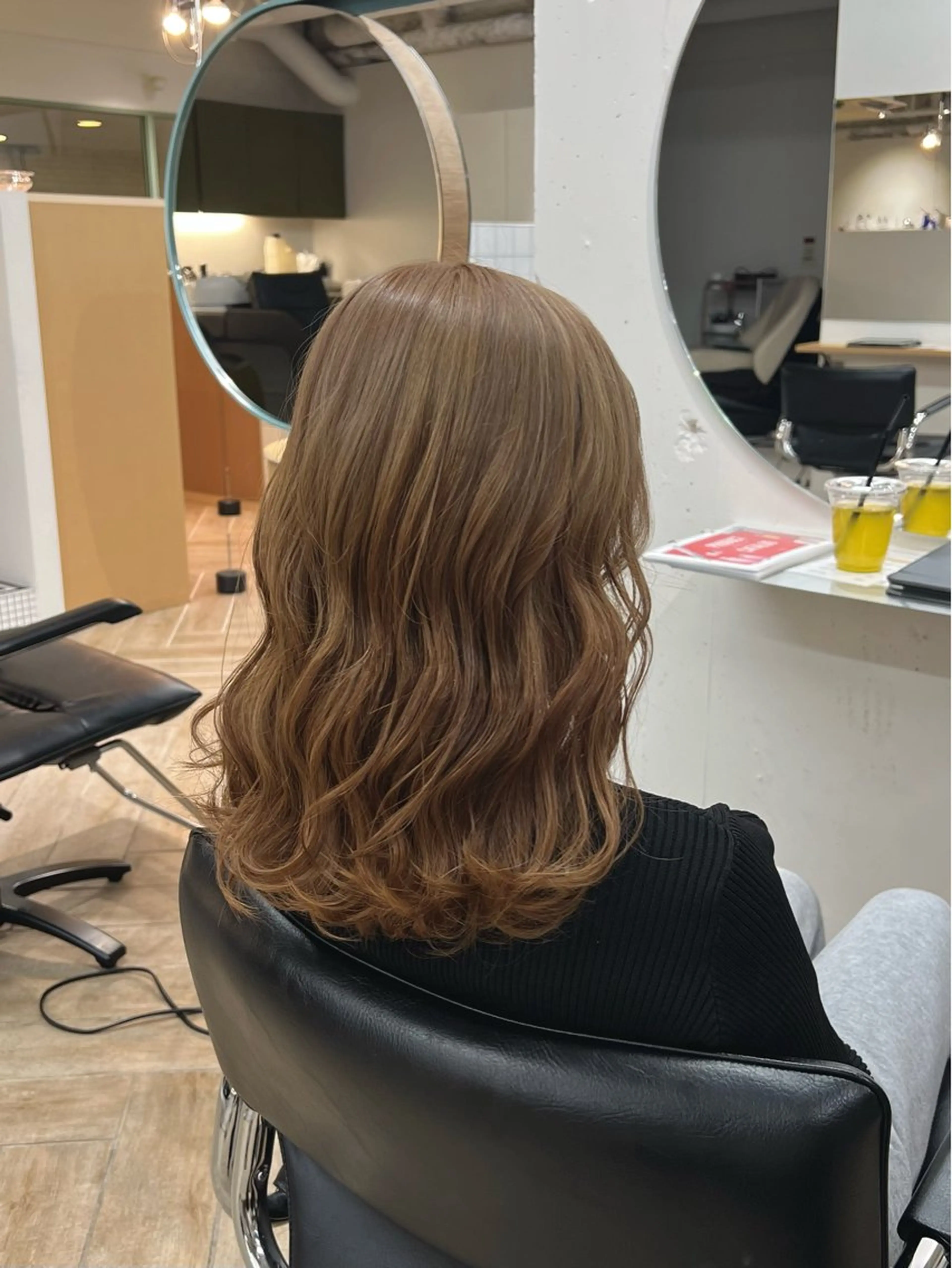 セミロング カラー カット ヘアカラー トリートメント ベージュカラー 新潟/万代/井上佑のヘアスタイル