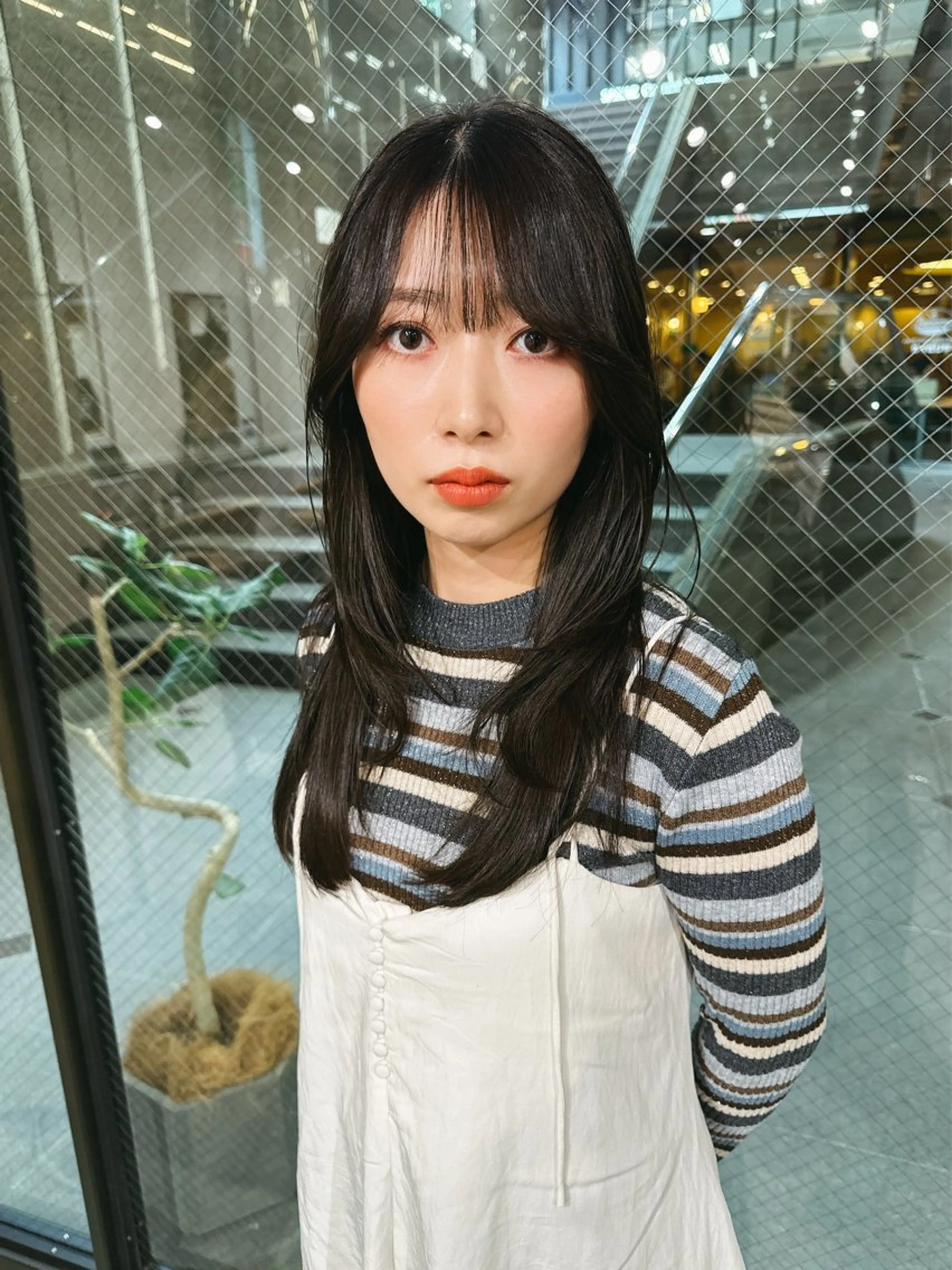 ロング カラー オリーブカラー レイヤーカット レイヤーカット/矢野 貴規のヘアスタイル