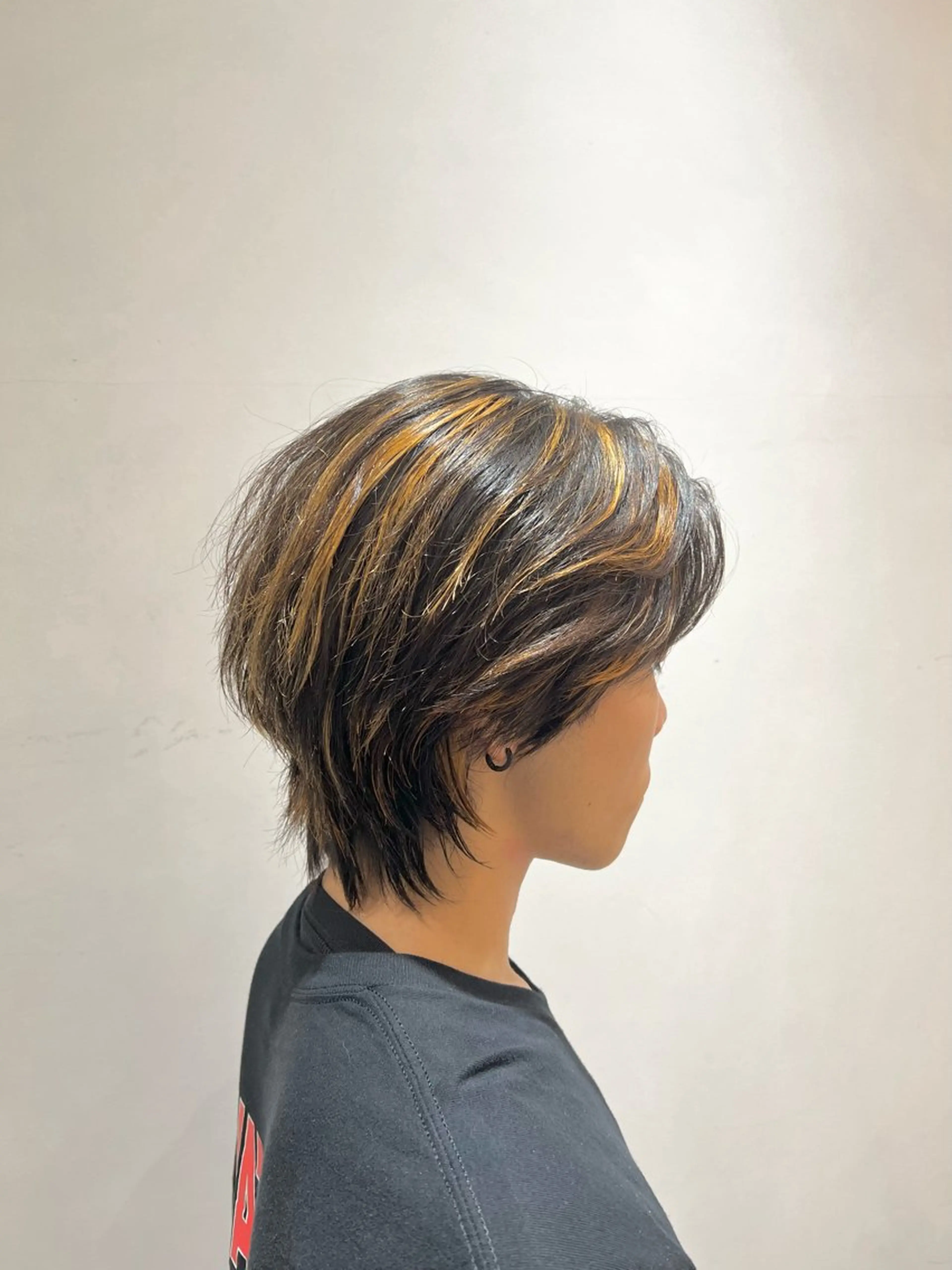 ミディアム カラー メンズ カット ヘアカラー 竹内 康浩のヘアスタイル