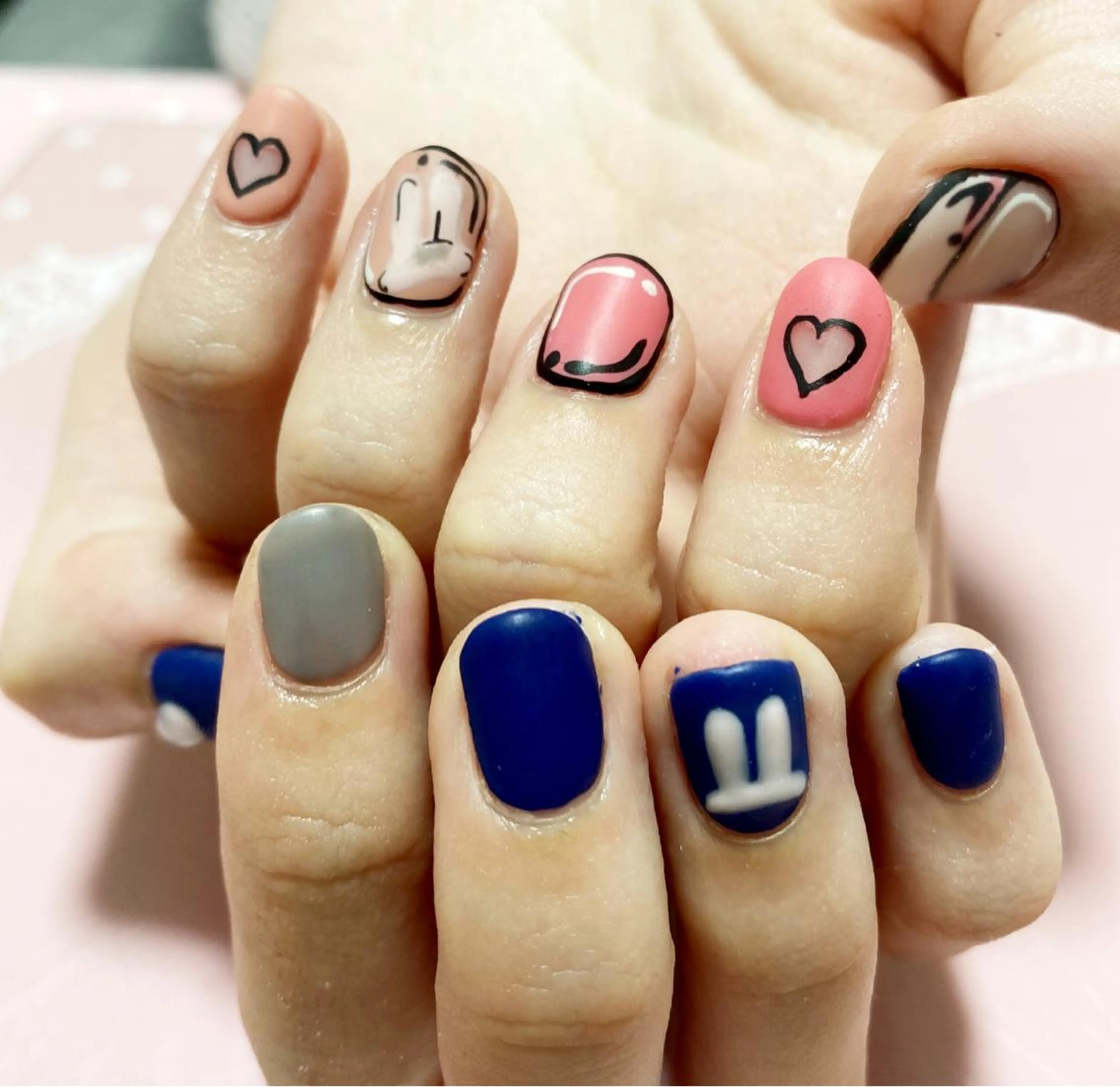 ネイル フレンチネイル ジェルネイル キラキラネイル 韓国ネイル マグネットネイル Nail Salon Ｄream Mamのネイルデザイン
