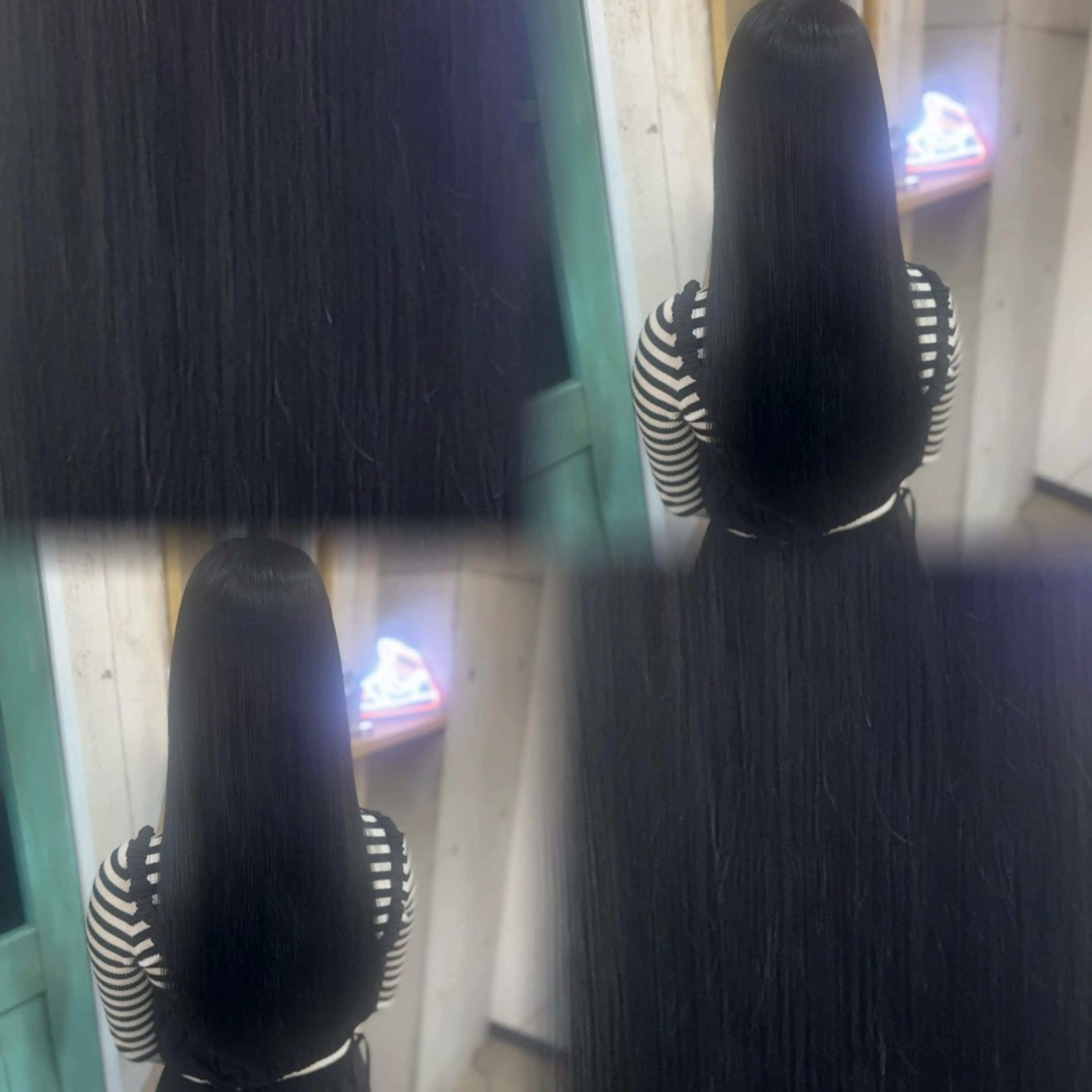 ロング カラー 縮毛矯正 髙橋 李里亜のヘアスタイル