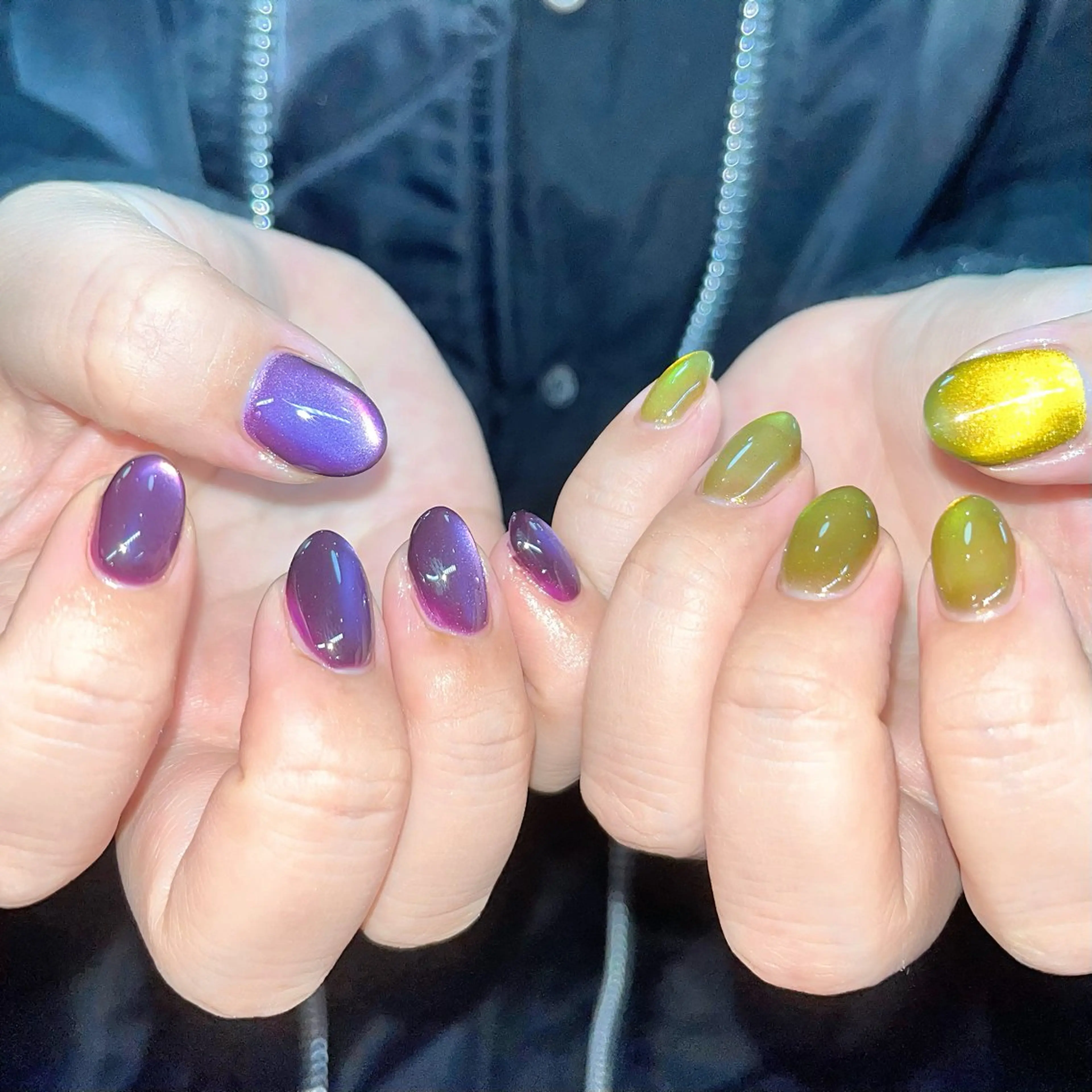 ネイル 氷ネイル・うるうるネイル オフィスネイル ワンカラーネイル ハンドネイル ハンドケア 🫧OPELIA NAIL渋谷🫧のネイルデザイン