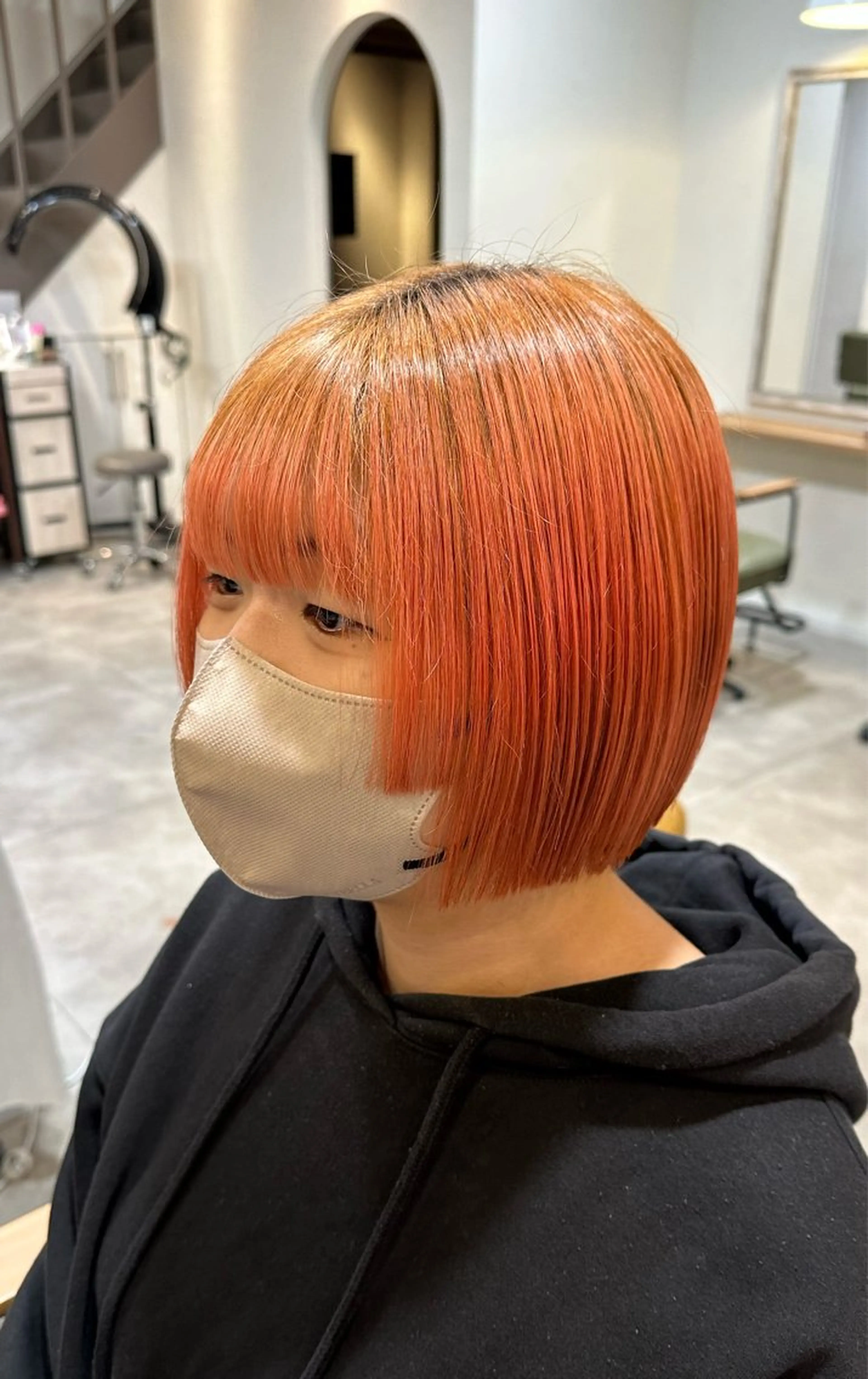 ショート ボブ 姫カット desirbeaux 板垣鈴香のヘアスタイル
