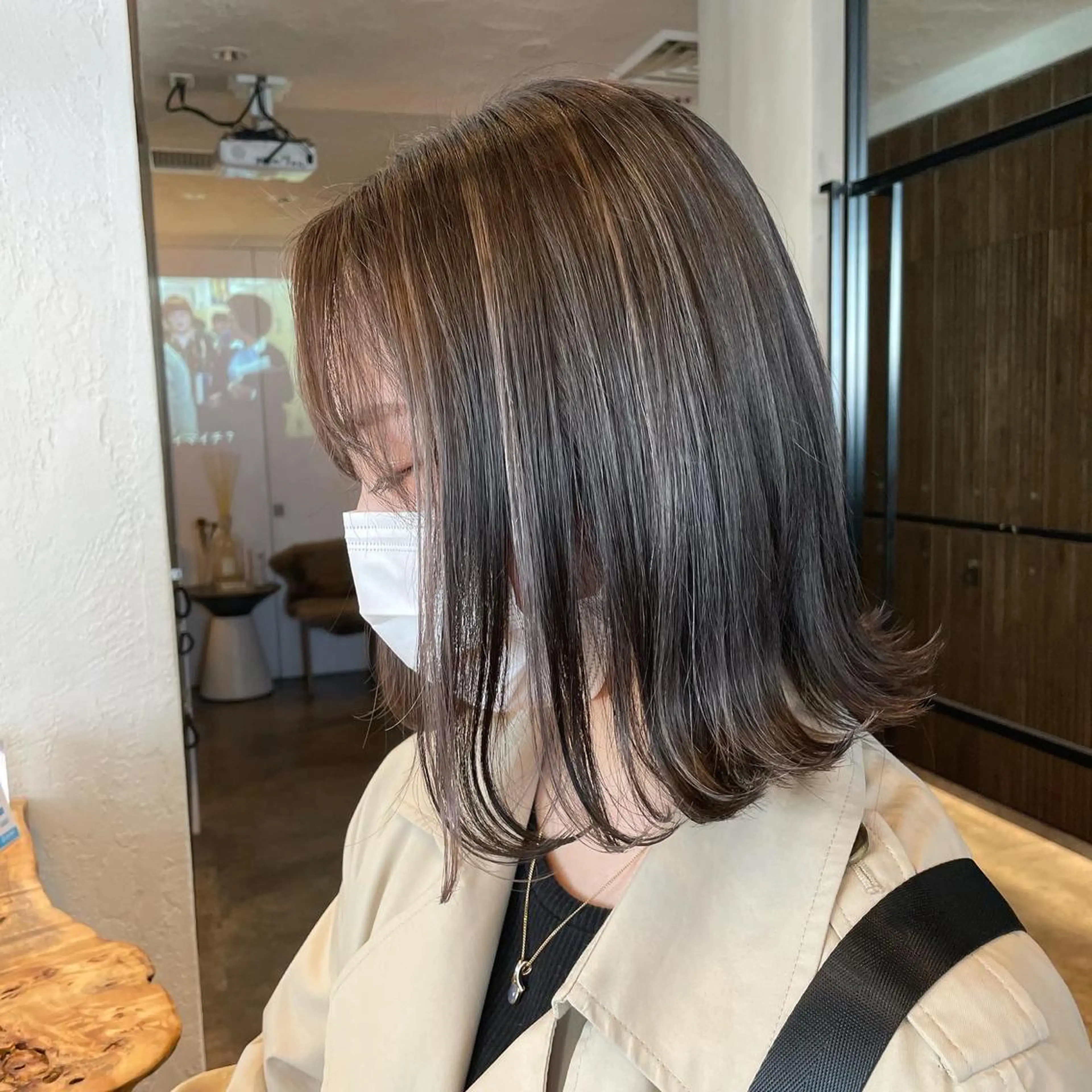 ミディアム カラー ブリーチ ケアブリーチ トリートメント ヘアカラー トリートメント HAVANA MIZUKIのヘアスタイル