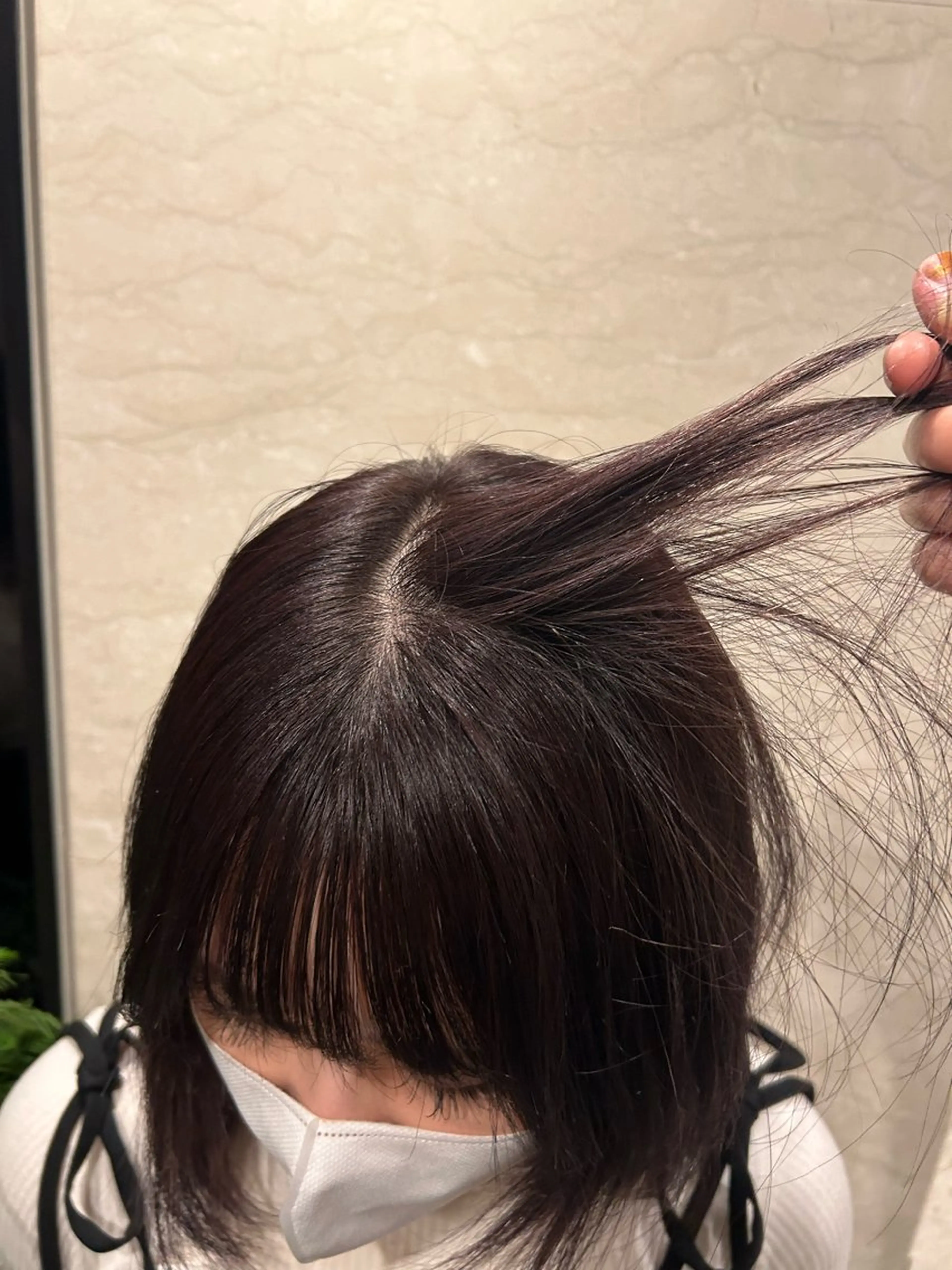 ミディアム カラー 日南乃/柔らか ブラウンカラーのヘアスタイル