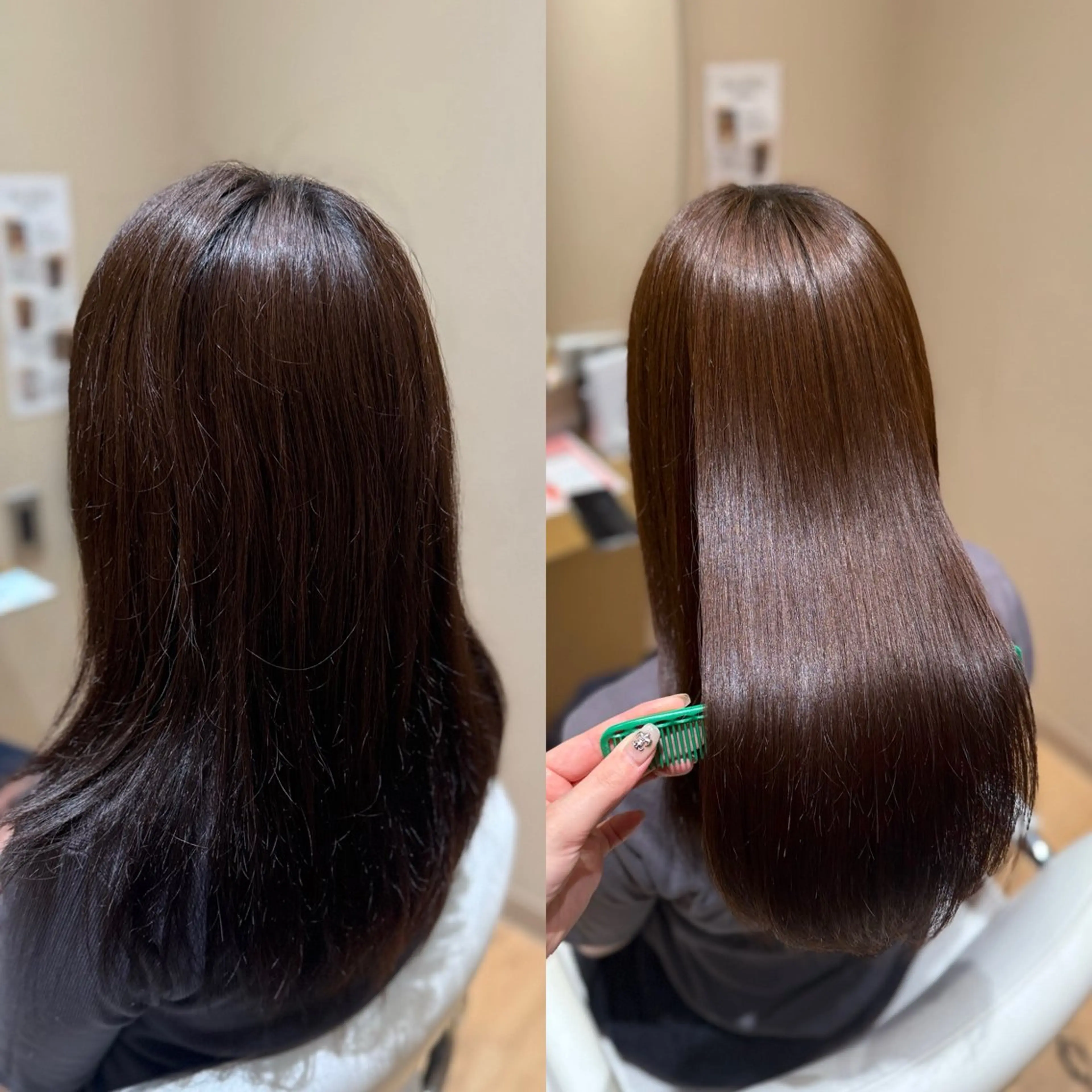 ロング 縮毛矯正 縮毛矯正 トリートメント 縮毛矯正/layer cut🌈岡嶋乃愛のヘアスタイル