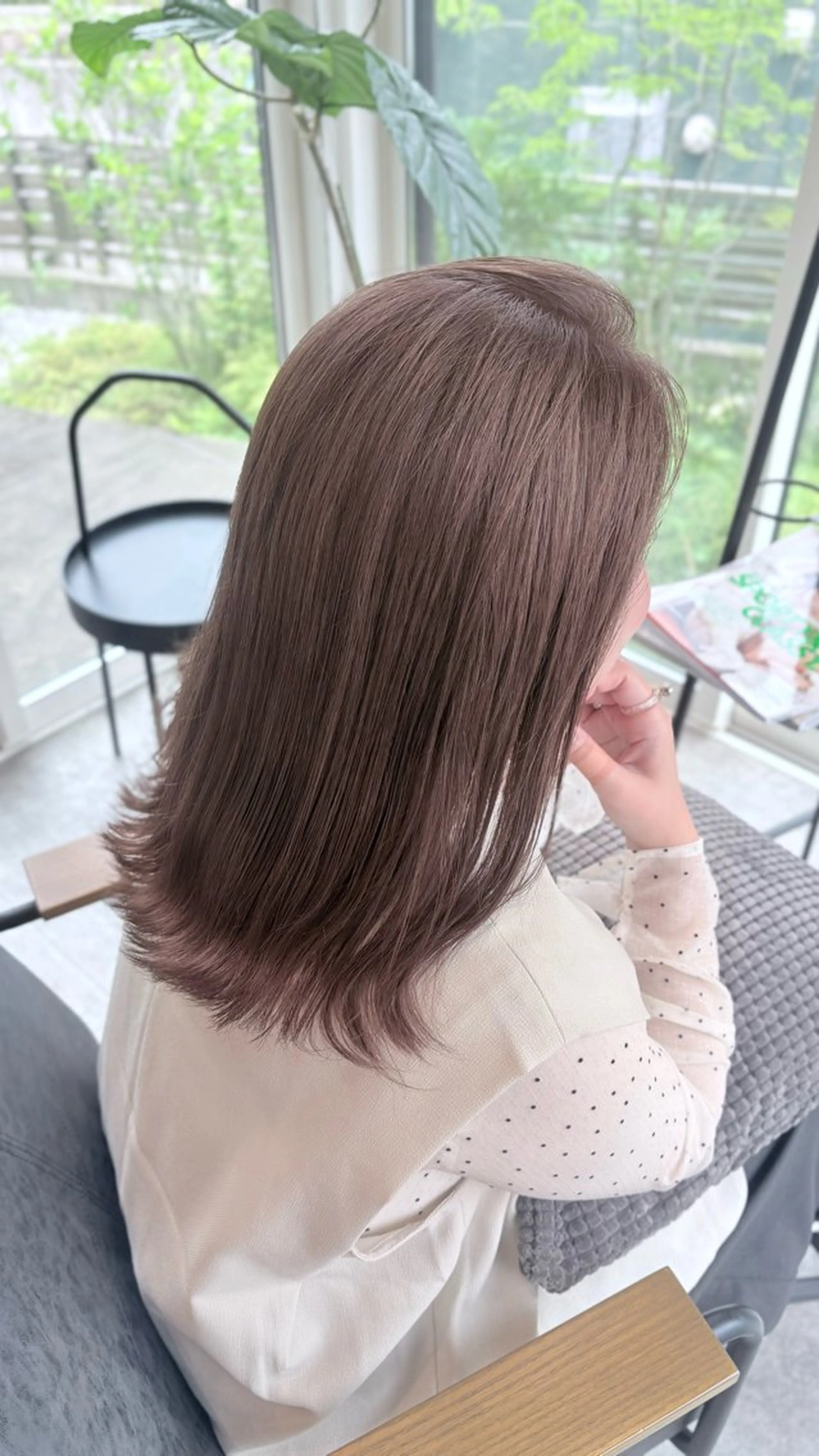 セミロング カラー ヘアカラー トリートメント STRAAL所属・カラーモデル🩷 ゆうかのヘアスタイル