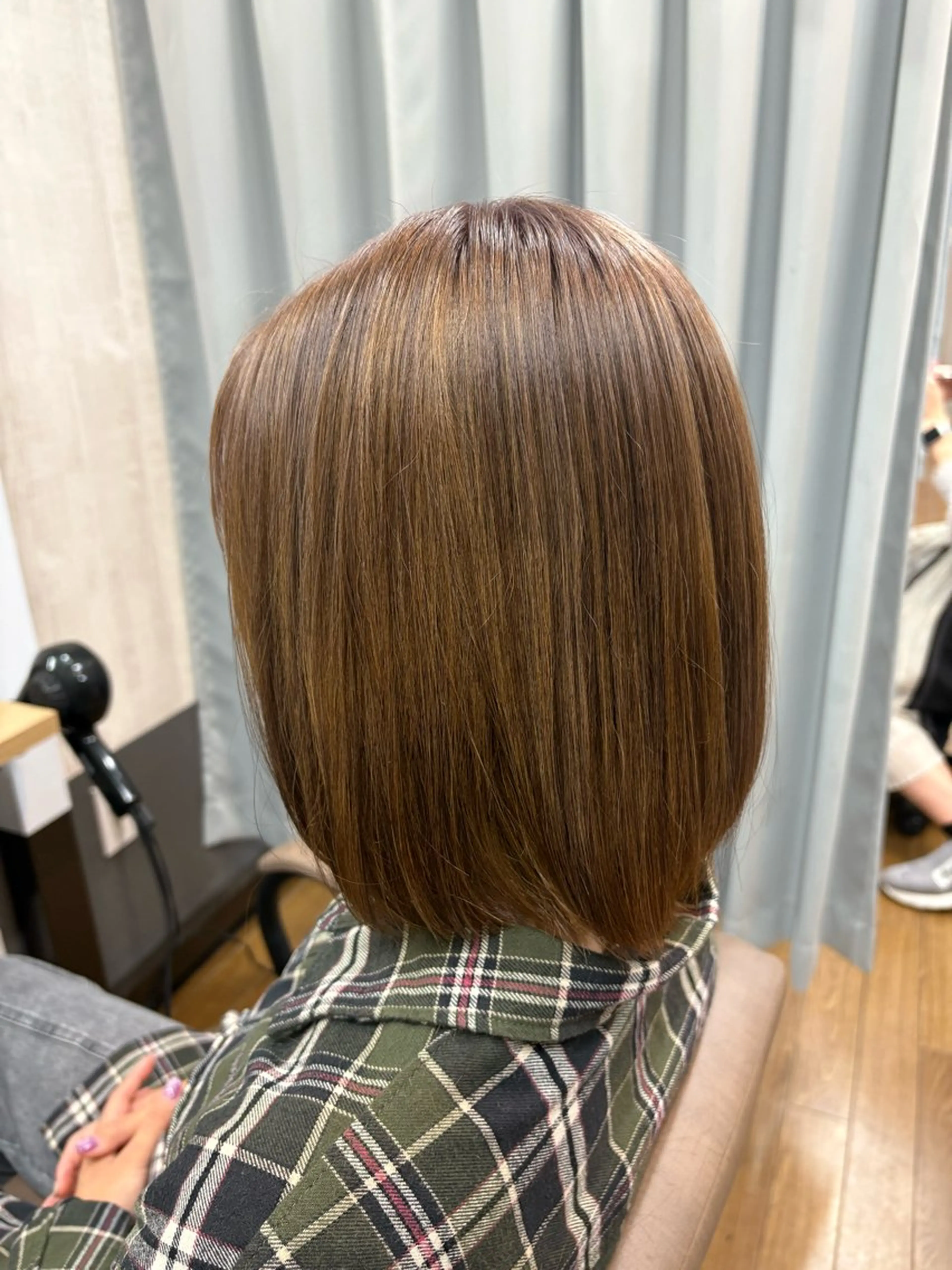 ミディアム カット ヘアカラー トリートメント TELA HAIR 稲毛店　千尋のヘアスタイル