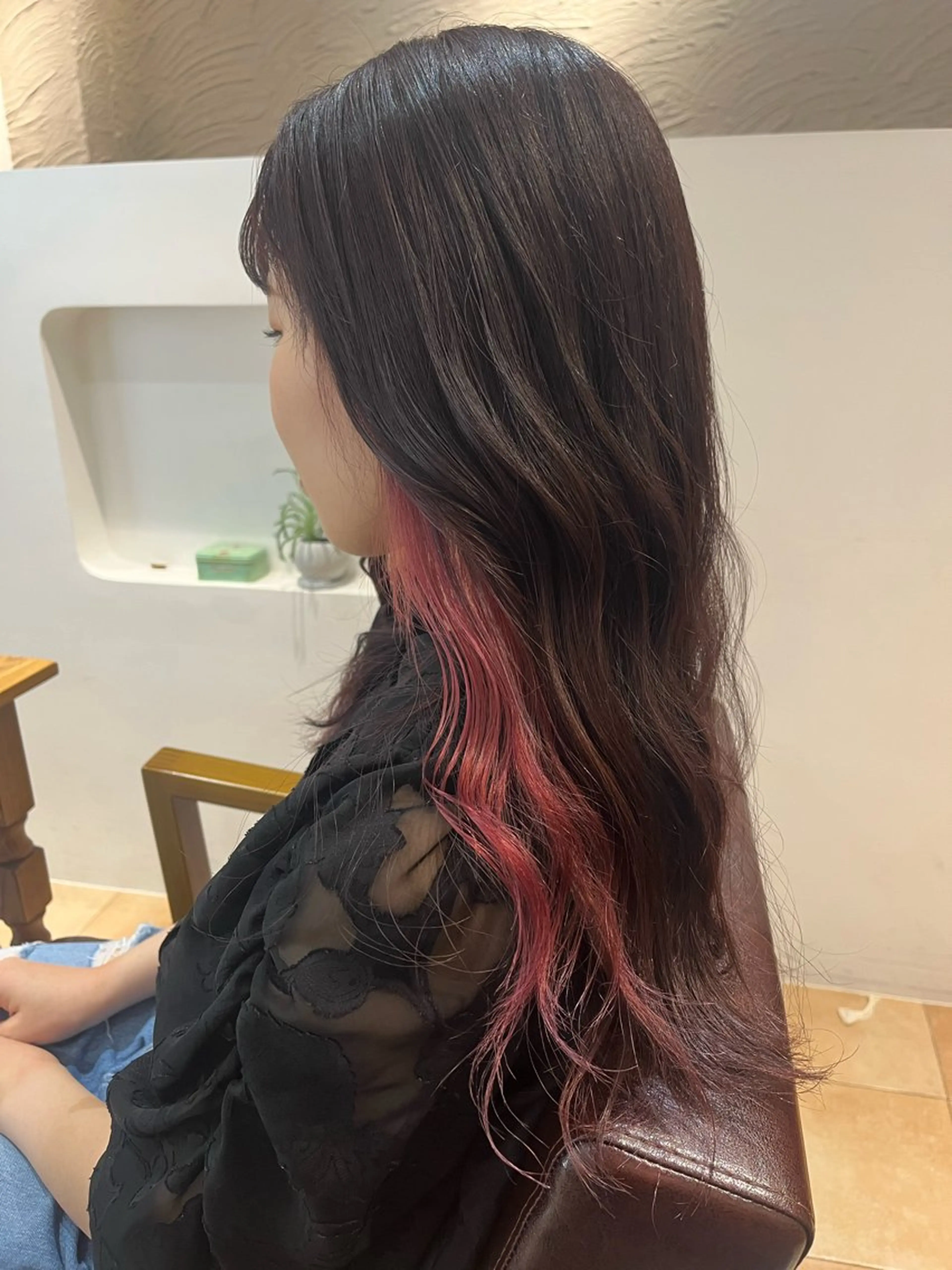 セミロング カラー インナーカラー ピンクカラー ヘアカラー 🌈透明感カラー🌈 🌟吉田祐介🌟のヘアスタイル